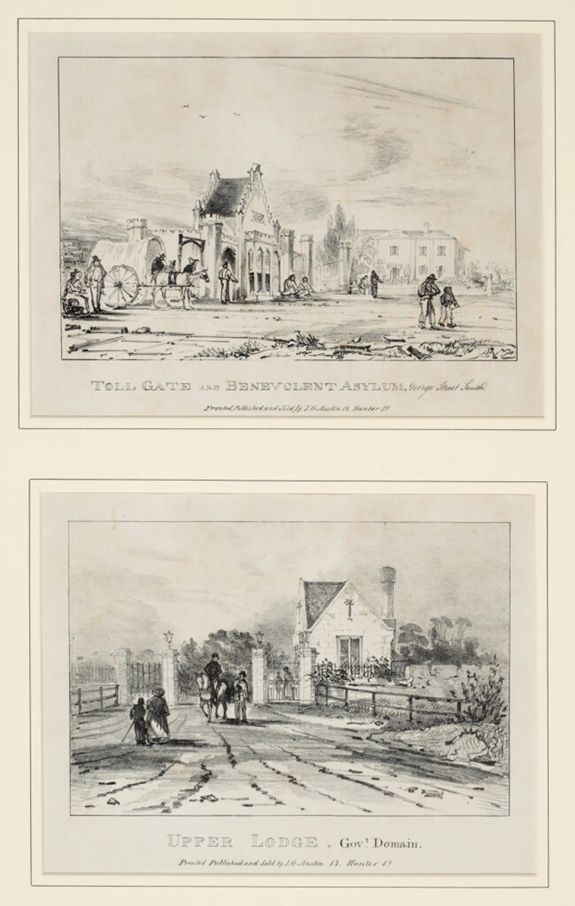 A SERIES OF LITHOGRAPH DRAWINGS OF SYDNEY AND ITS ENVIRONS