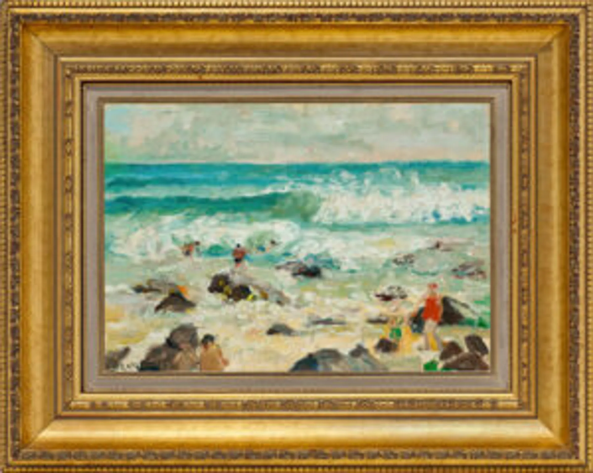 BATHERS IN THE SURF