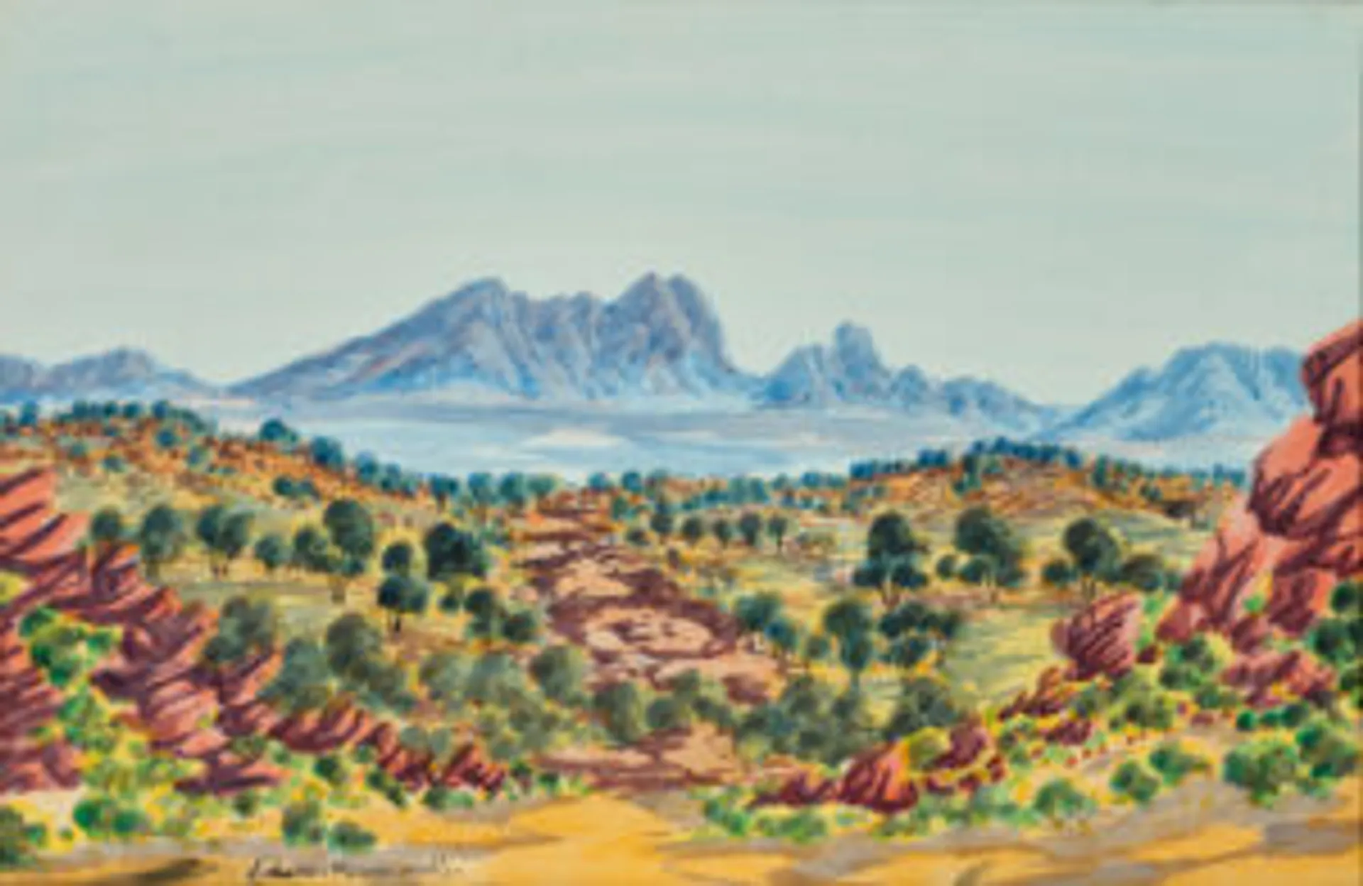CENTRAL DESERT, AUSTRALIAN LANDSCAPE