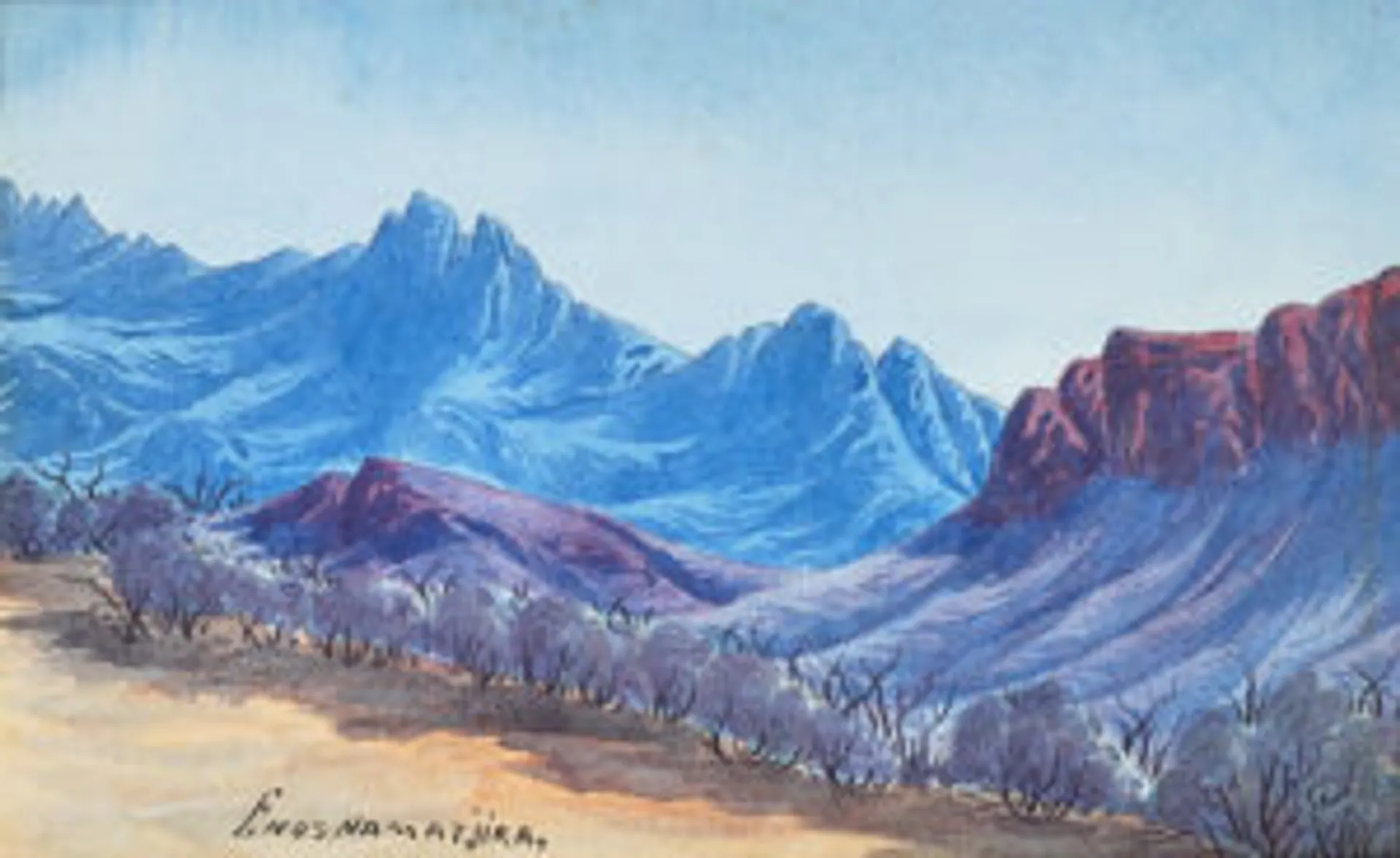 THE BLUE MACDONNELL RANGES