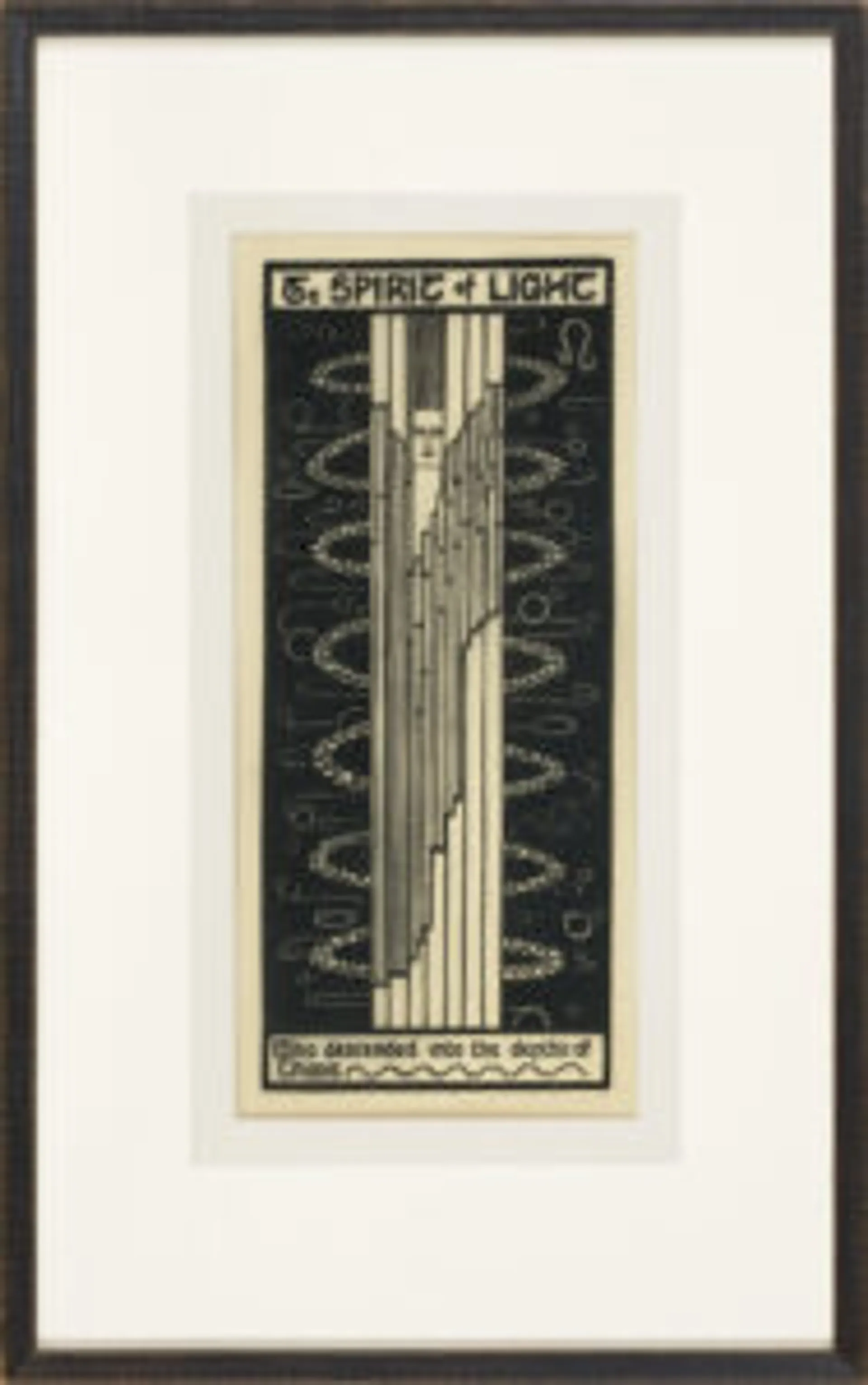 TWO LINOCUT PRINTS