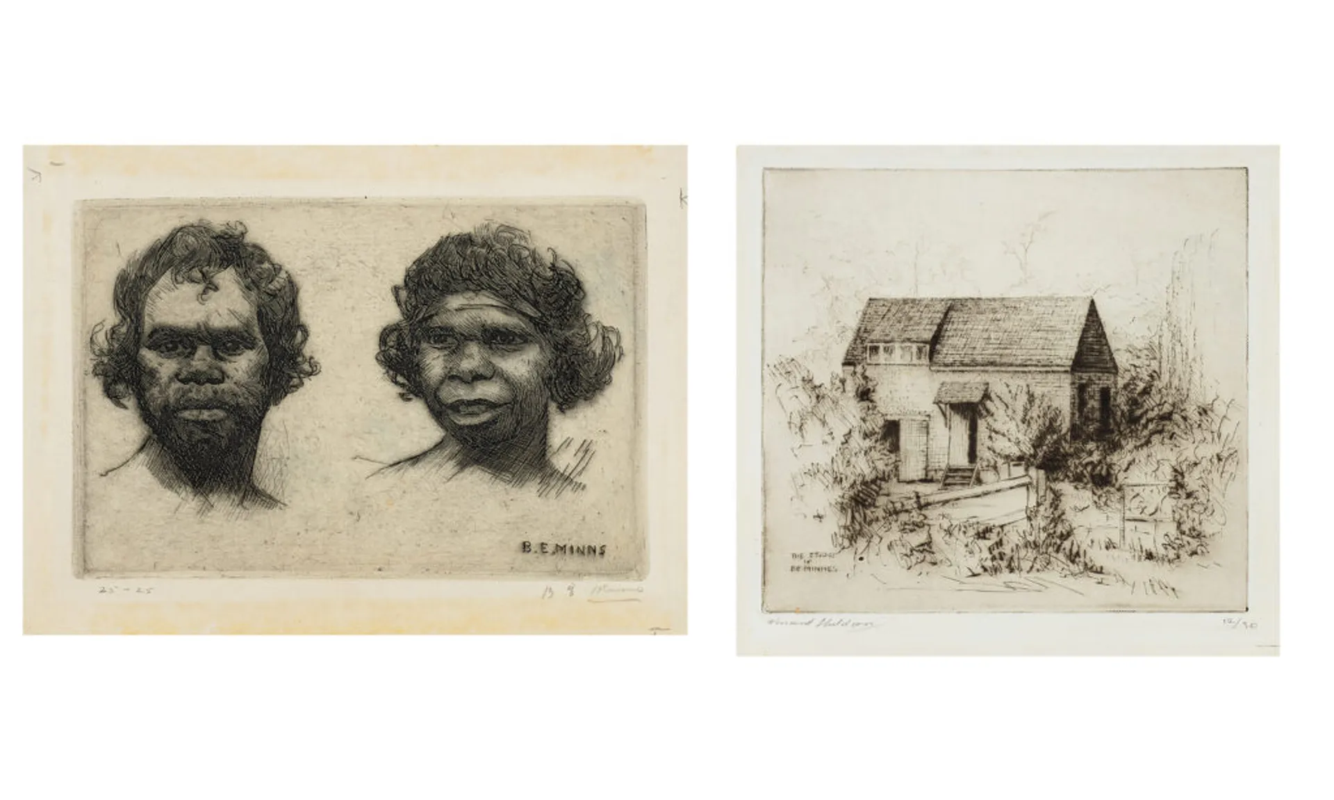 TWO ETCHINGS