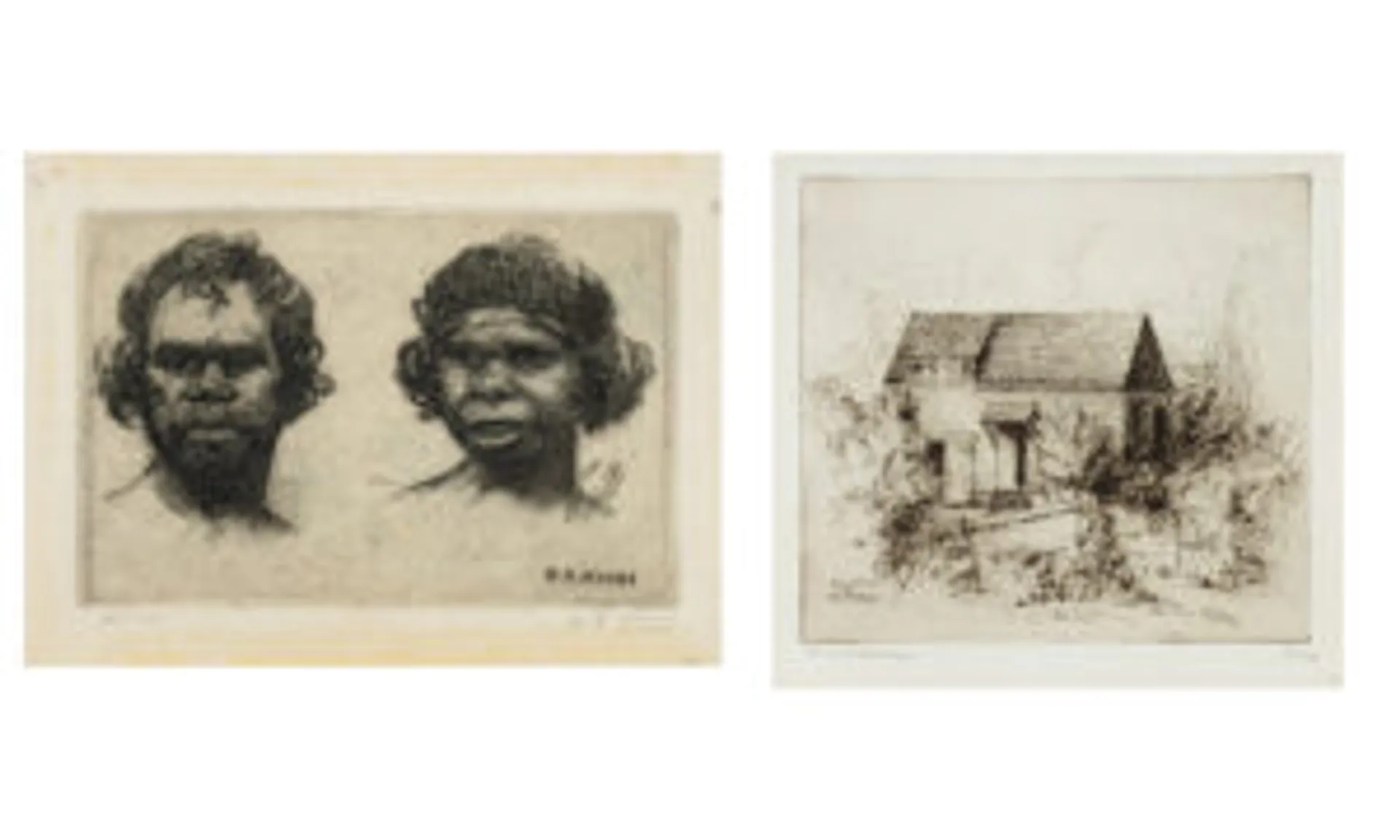 TWO ETCHINGS