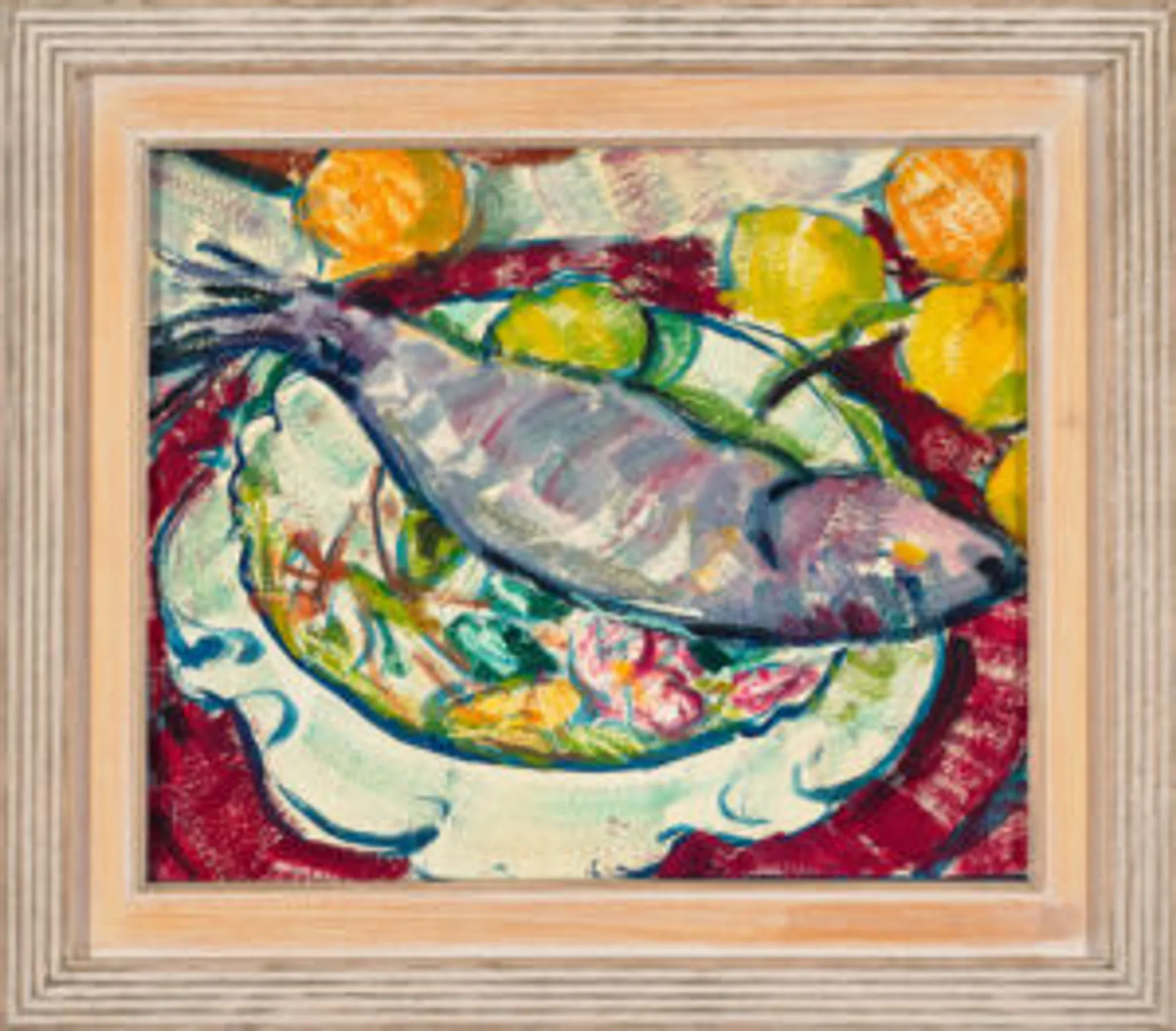 FISH ON PLATE