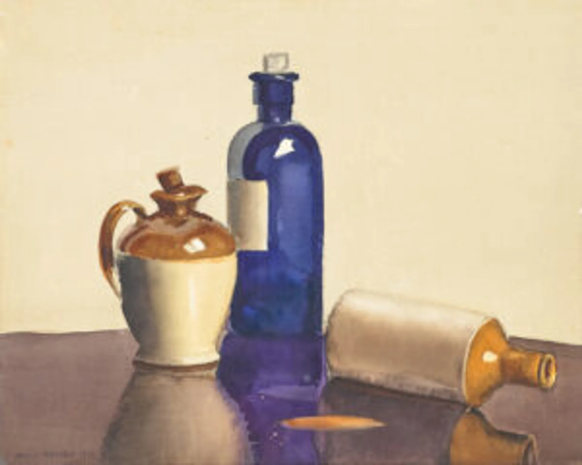 STILL LIFE OF BOTTLES (TRIPTYCH)