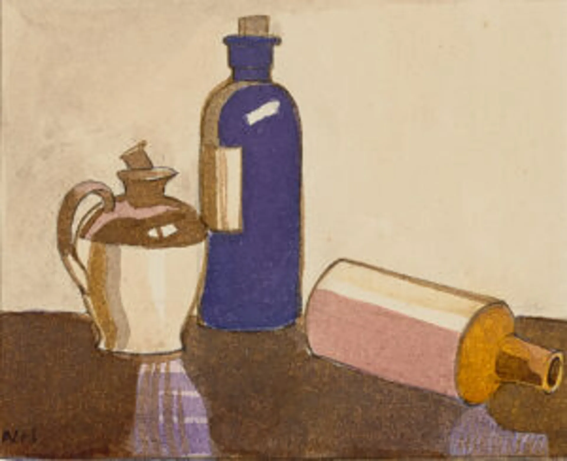 STILL LIFE OF BOTTLES (TRIPTYCH)