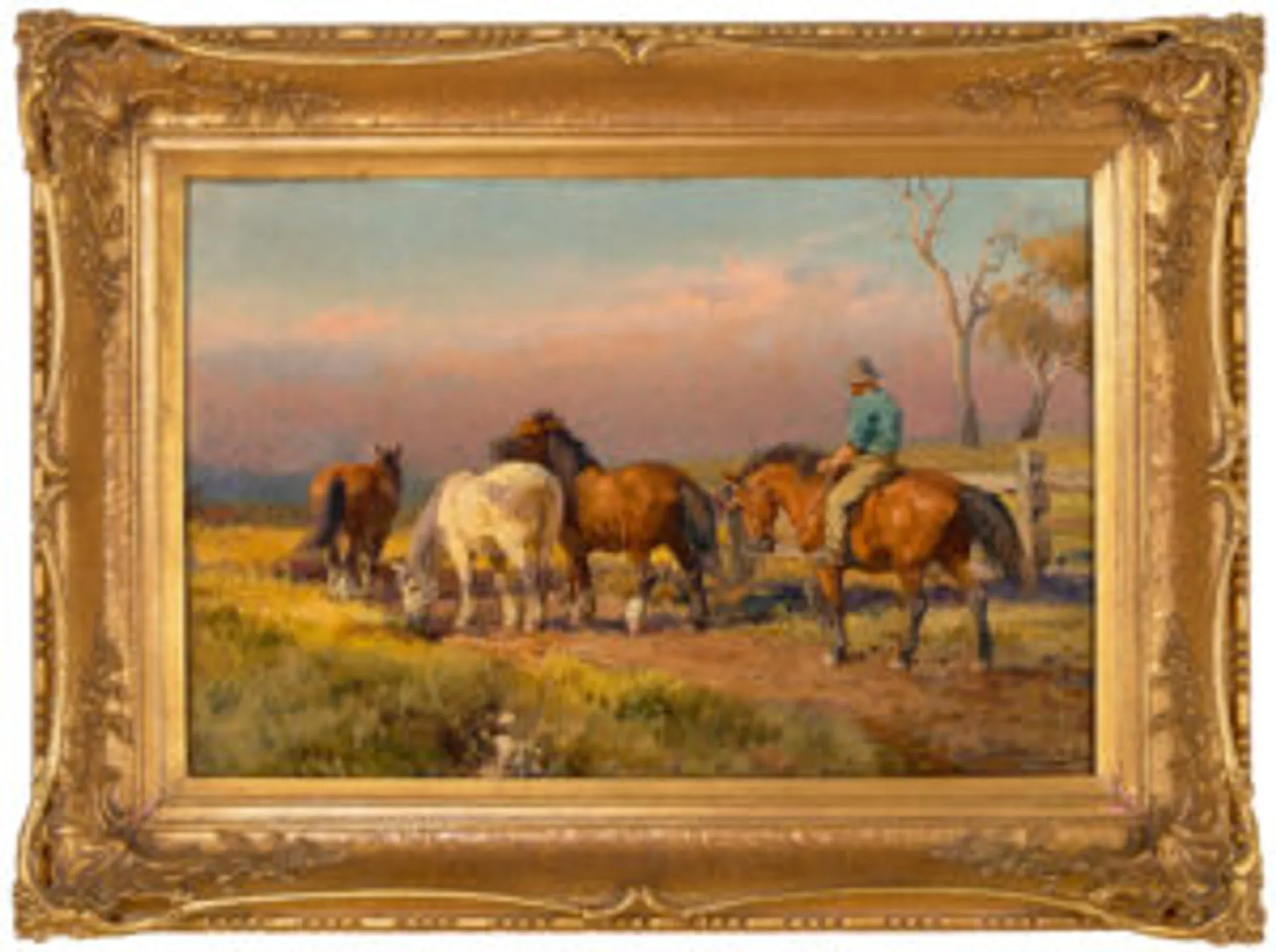 HORSES AND FIGURE