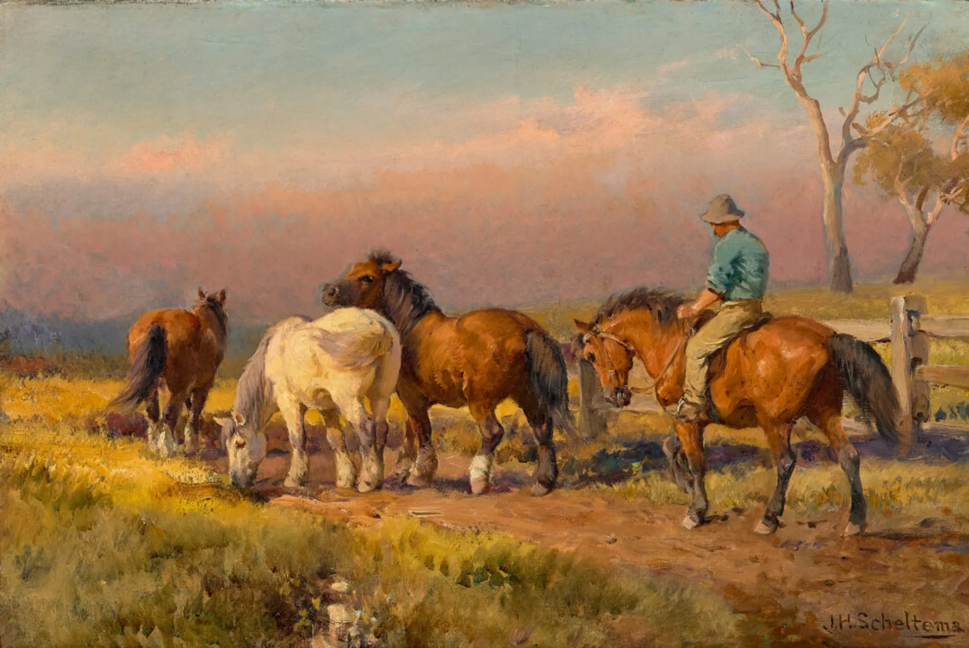 HORSES AND FIGURE
