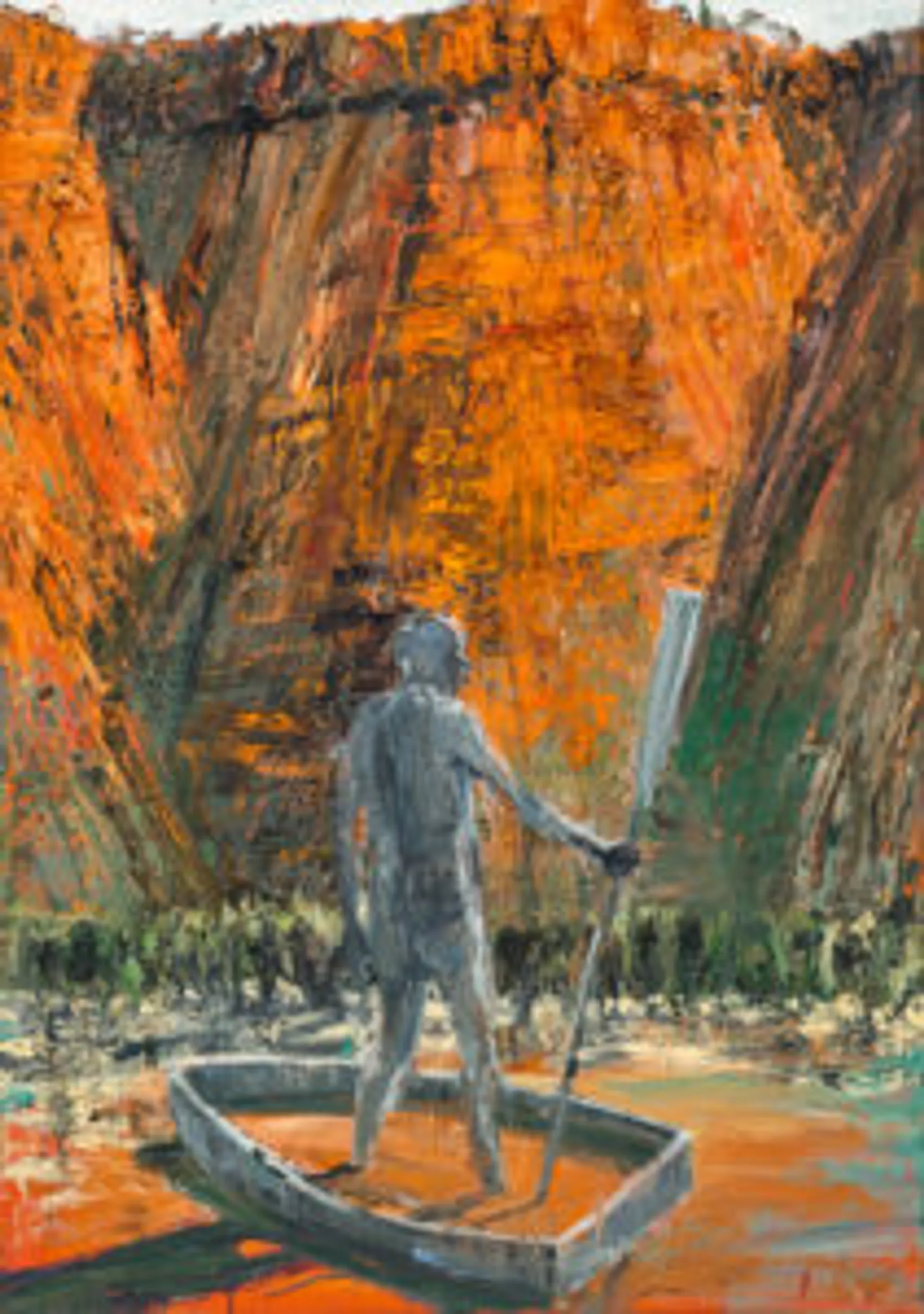 (DESERT FIGURE WITH OAR) UPRIGHT
