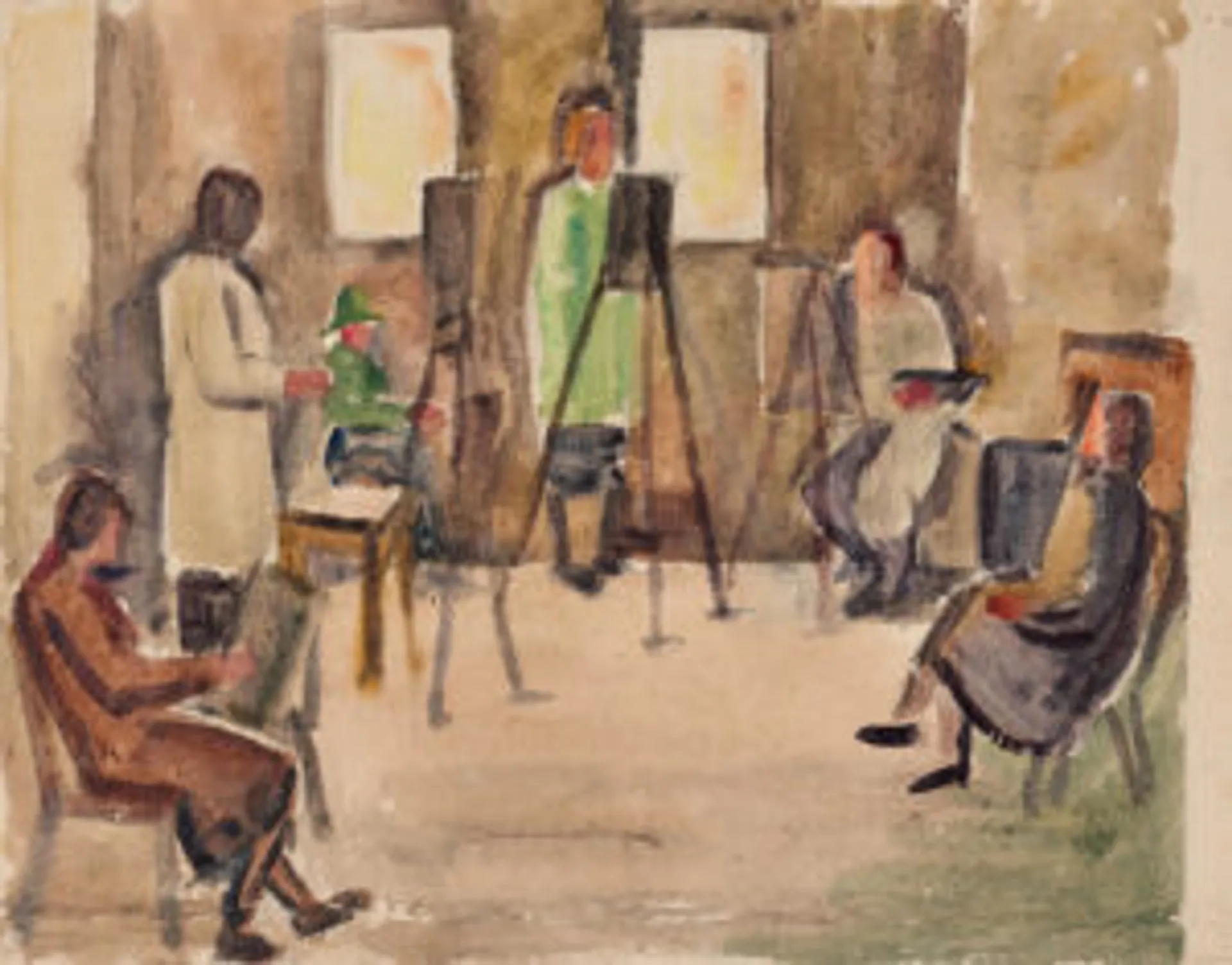 Study for ‘The sketch club’