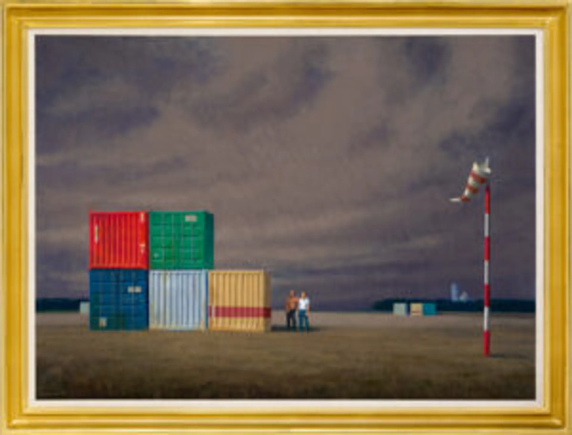 Containers at Pisa airport