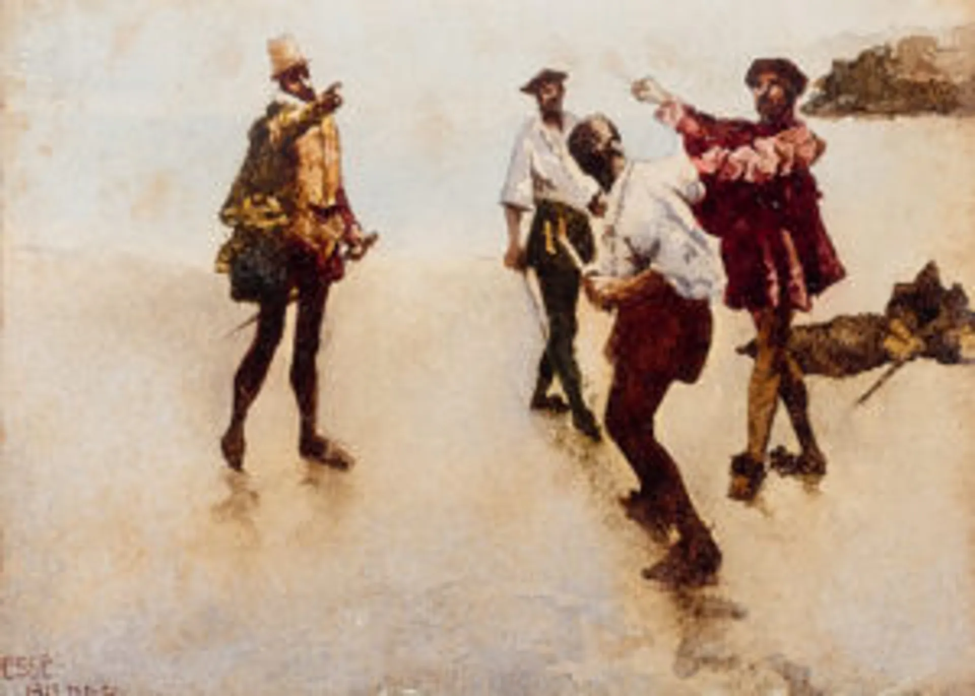 Duel on sands