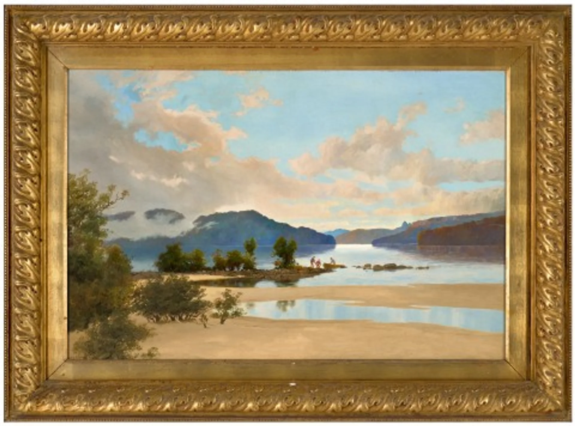 CYNTHIA BAY, LAKE ST. CLAIR WITH MT. IDA IN DISTANCE, TASMANIA