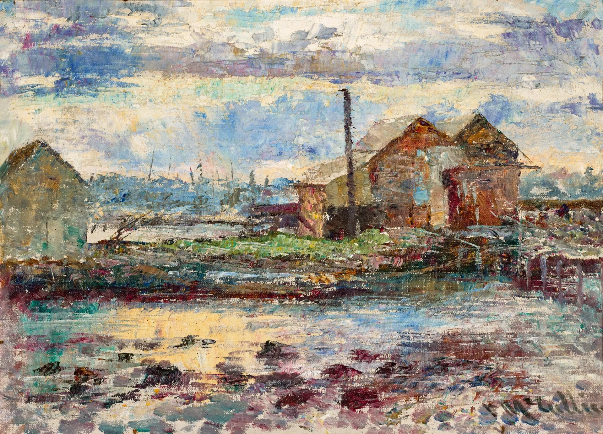 STUDY FOR WILLIAMSTOWN LANDSCAPE