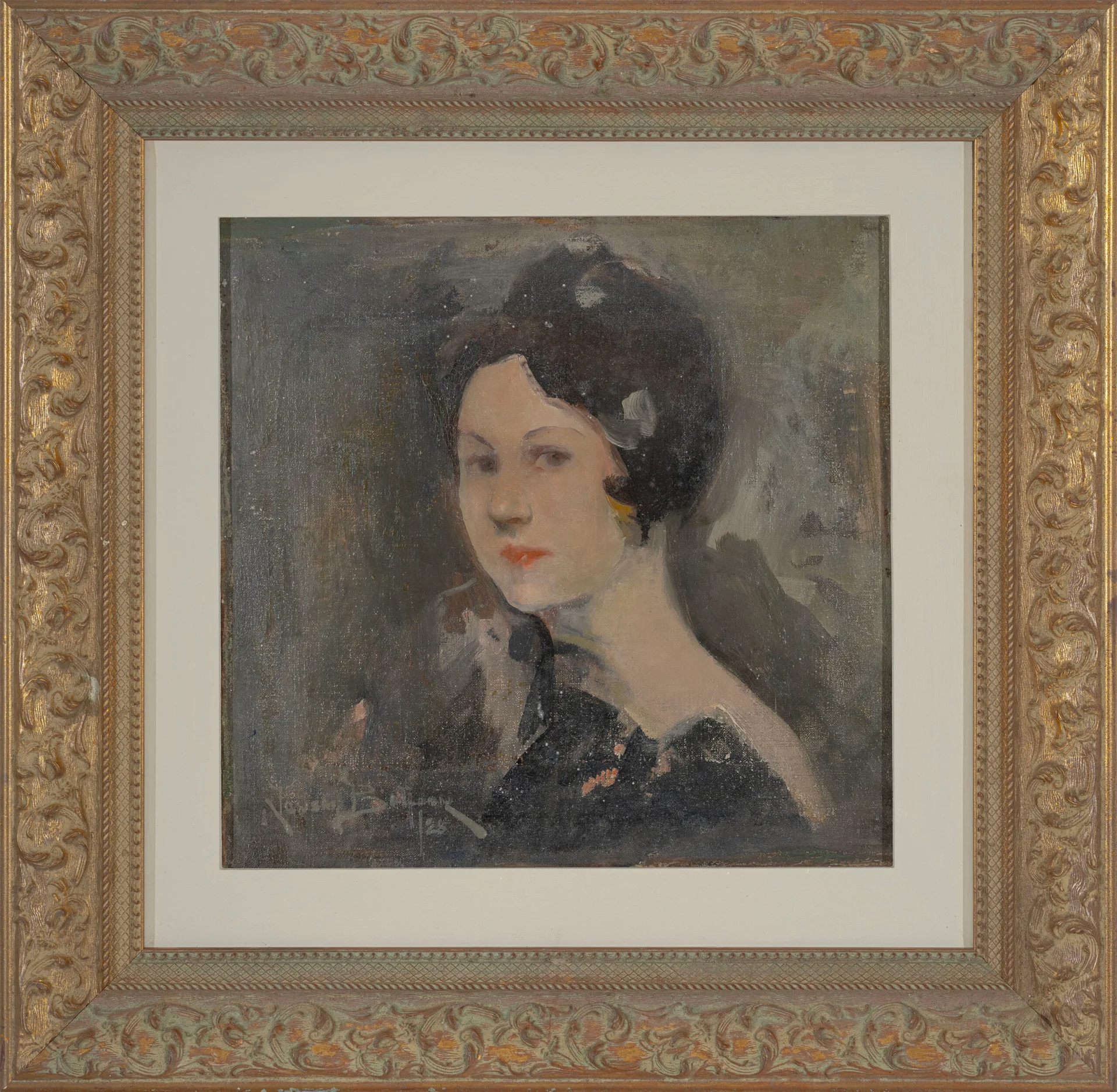 OIL STUDY OF HEAD WITH HAT