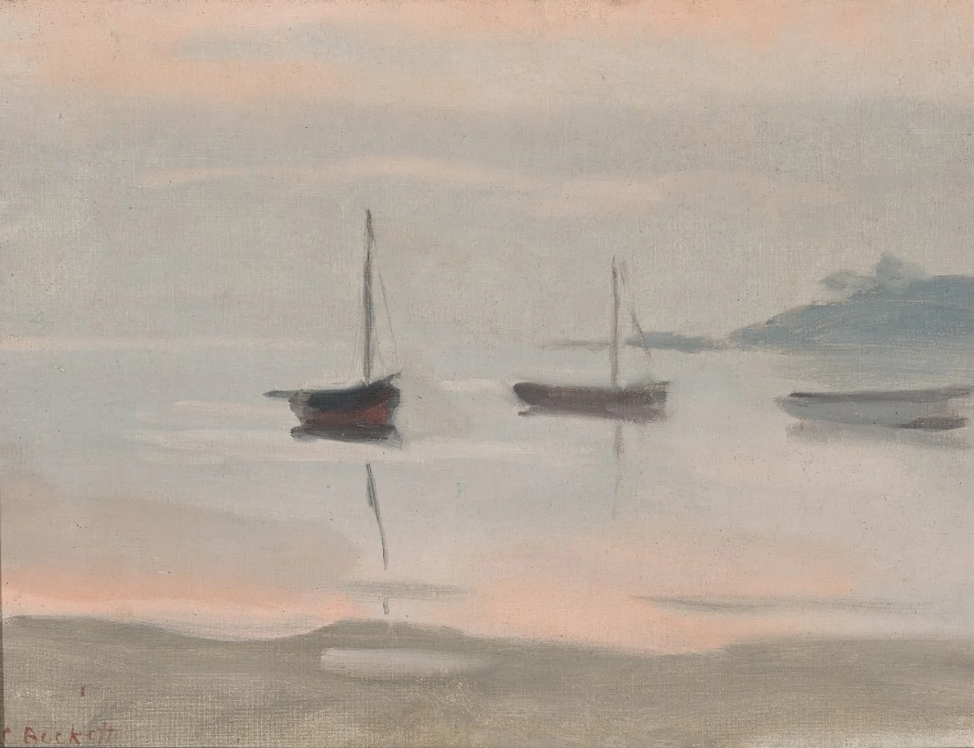 BOATS AT SUNSET