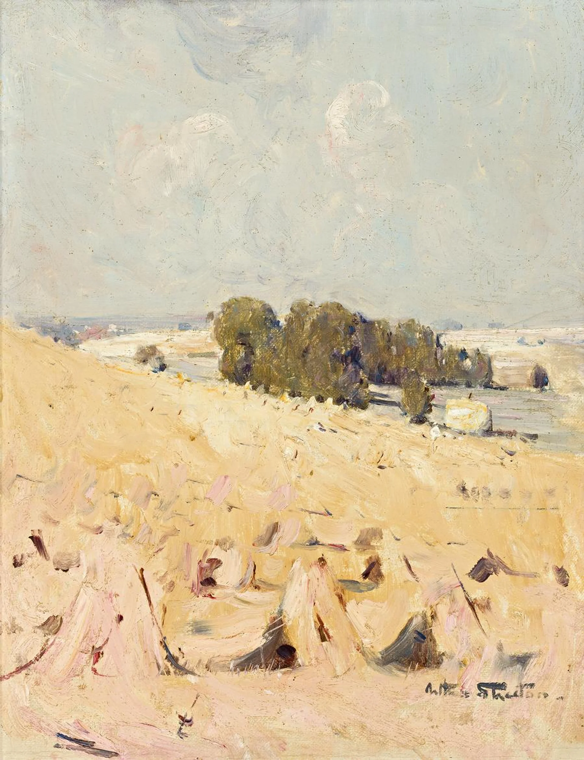 HAY STOOKS, SUSSEX