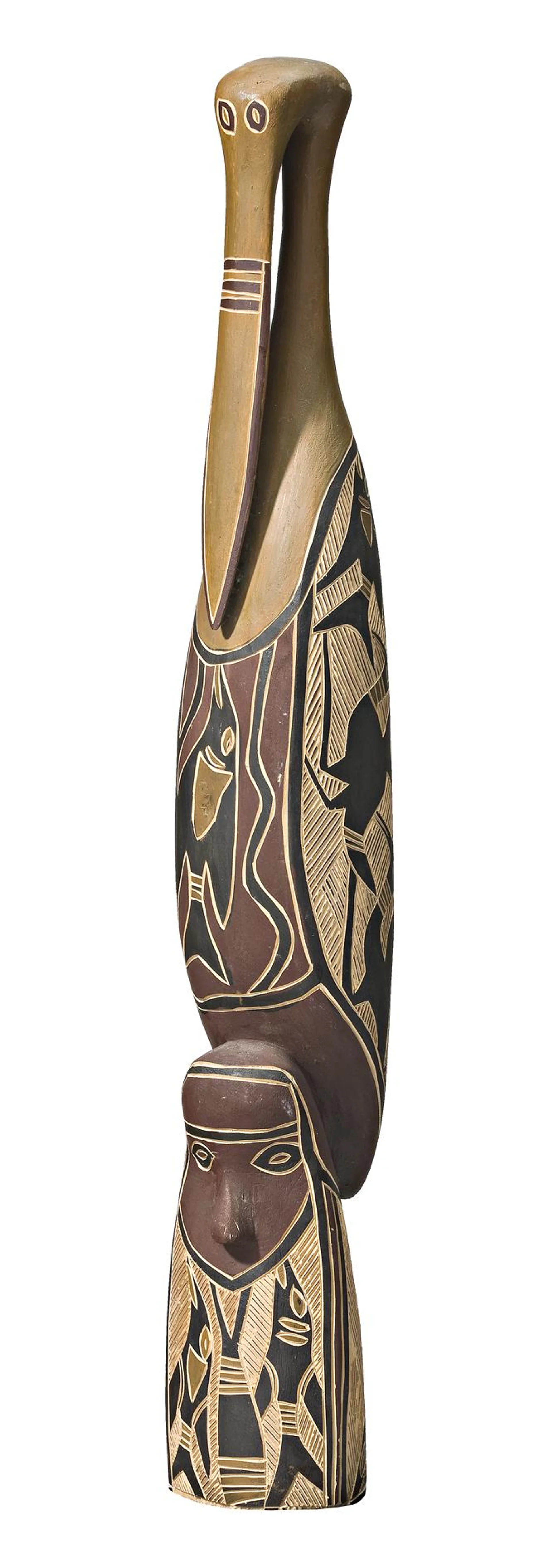 TOTEMIC BIRD AND FIGURE