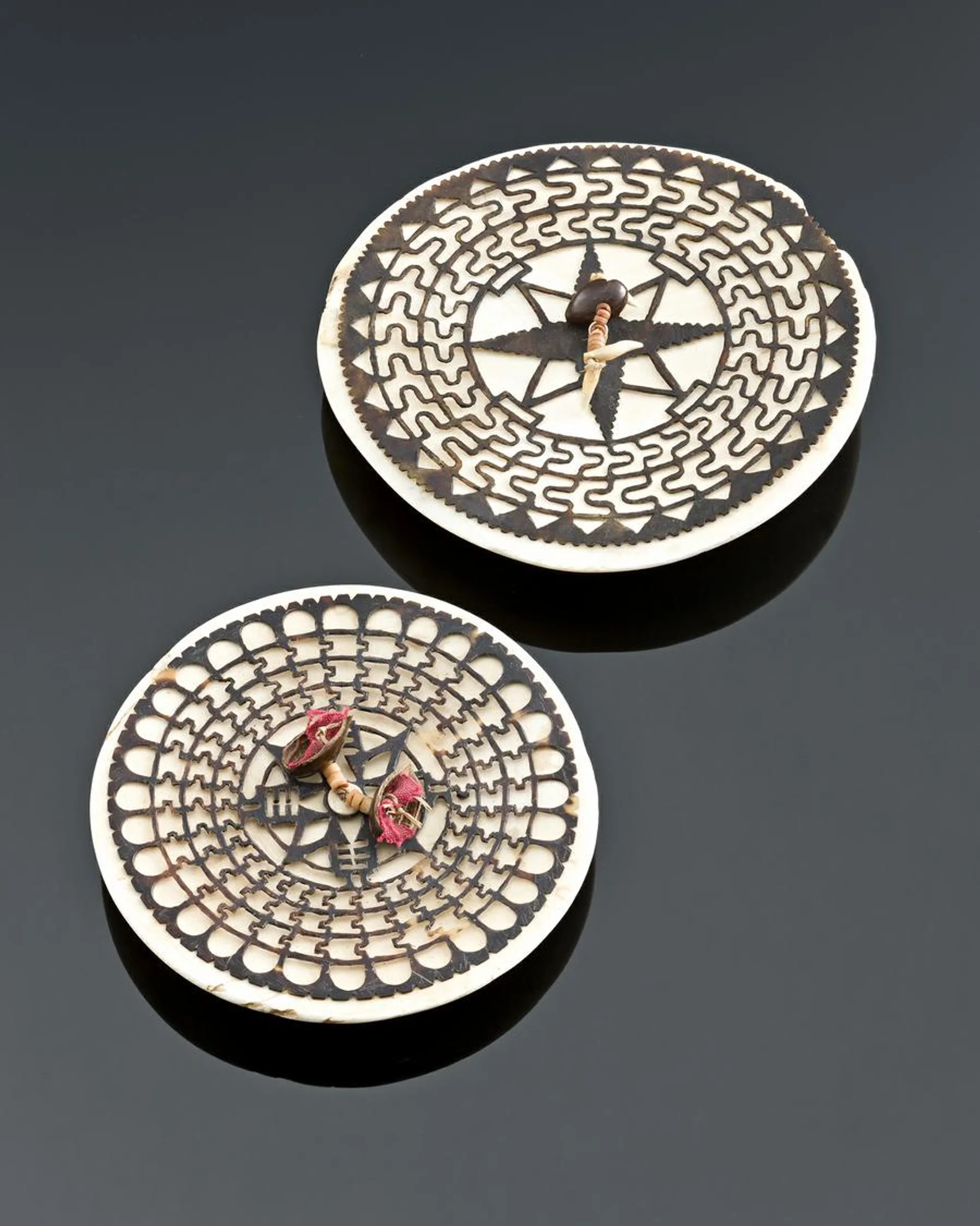 A PAIR OF KAP KAP ORNAMENTS