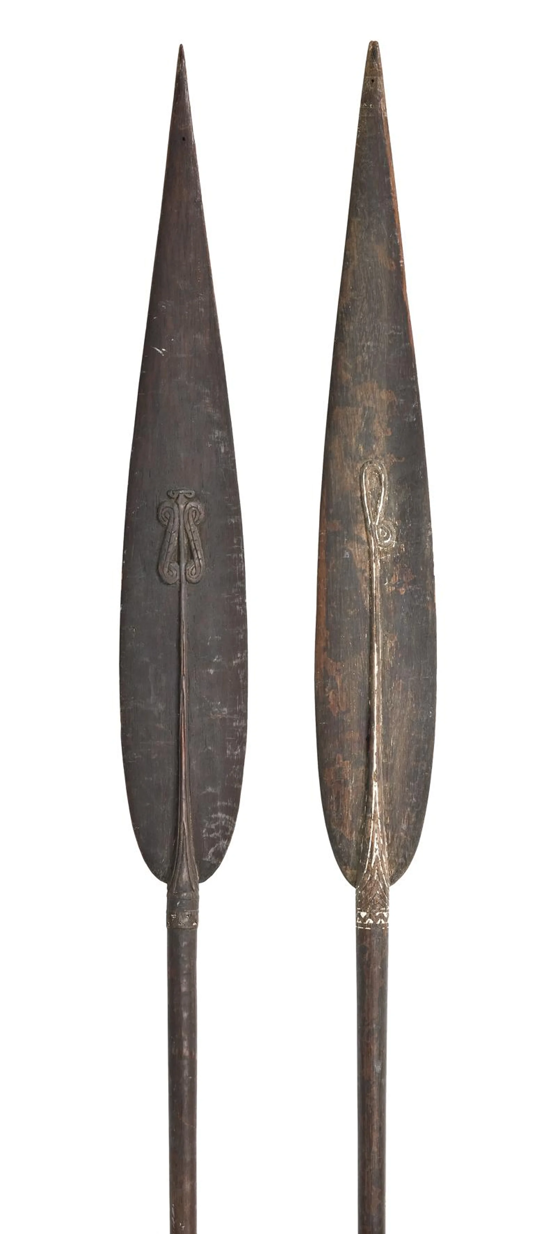 A PAIR OF LARGE MASSIM PADDLES