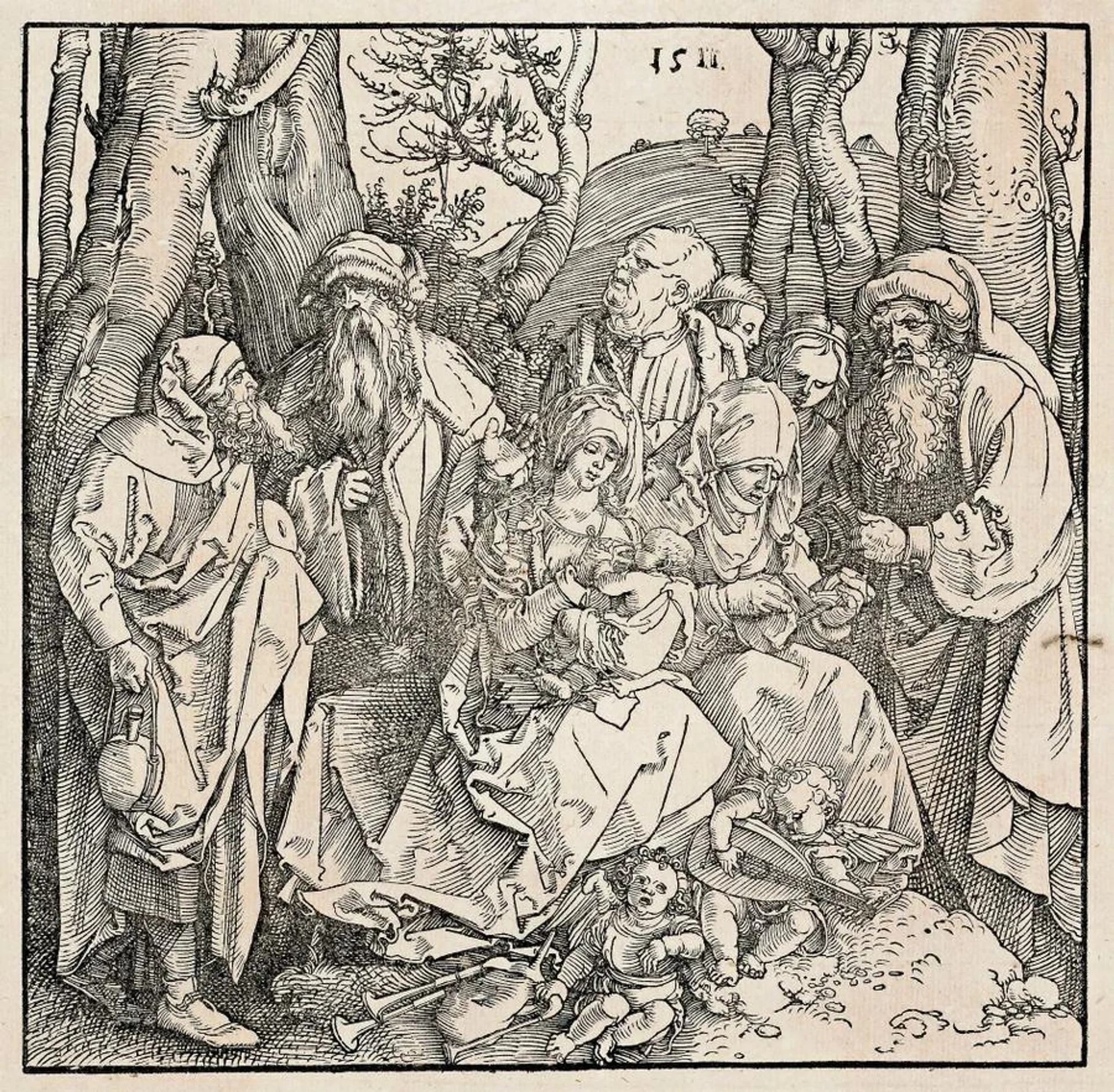 HOLY KINSHIP WITH ANGELS, 1511