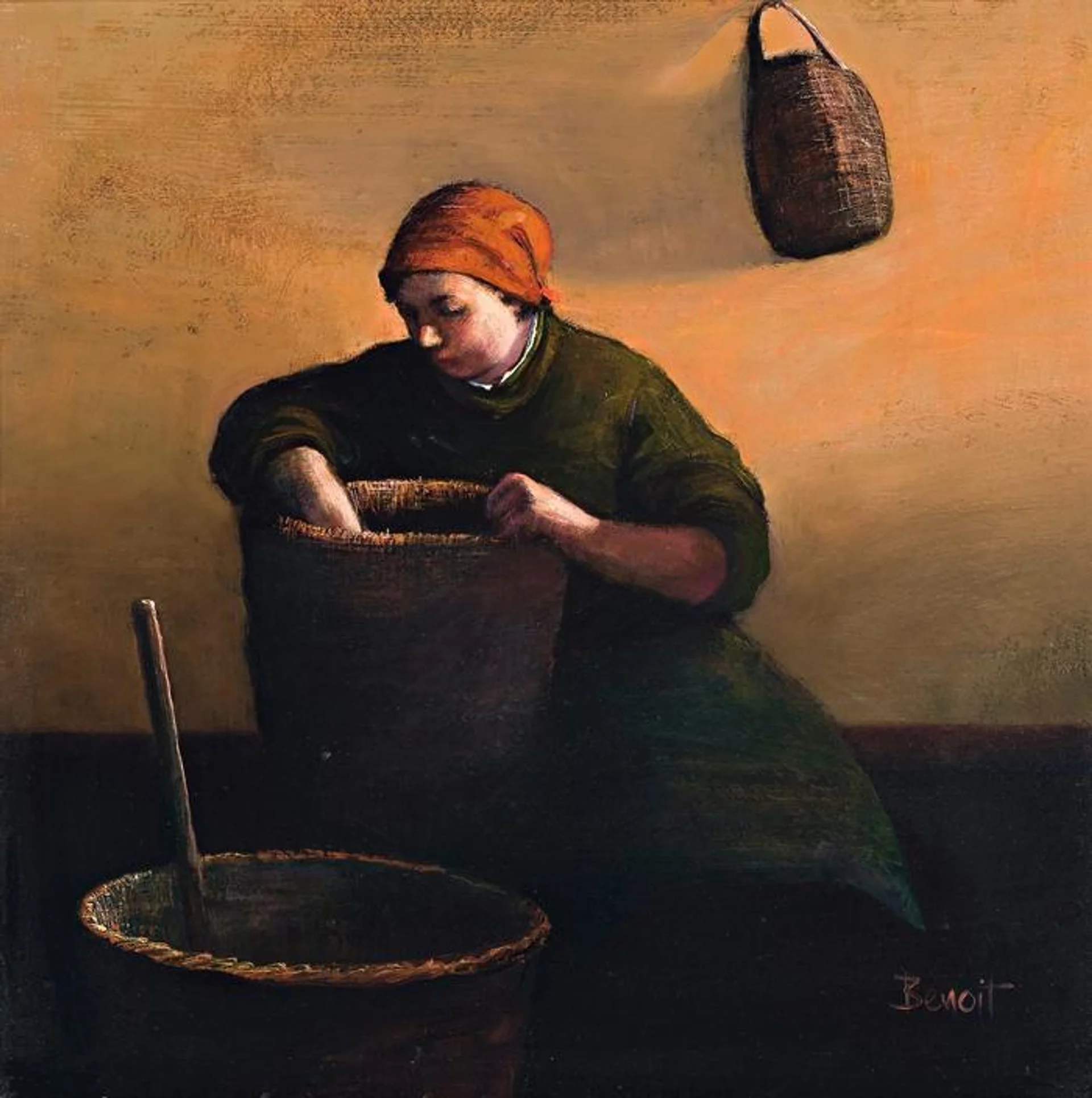 WOMAN WITH BASKET