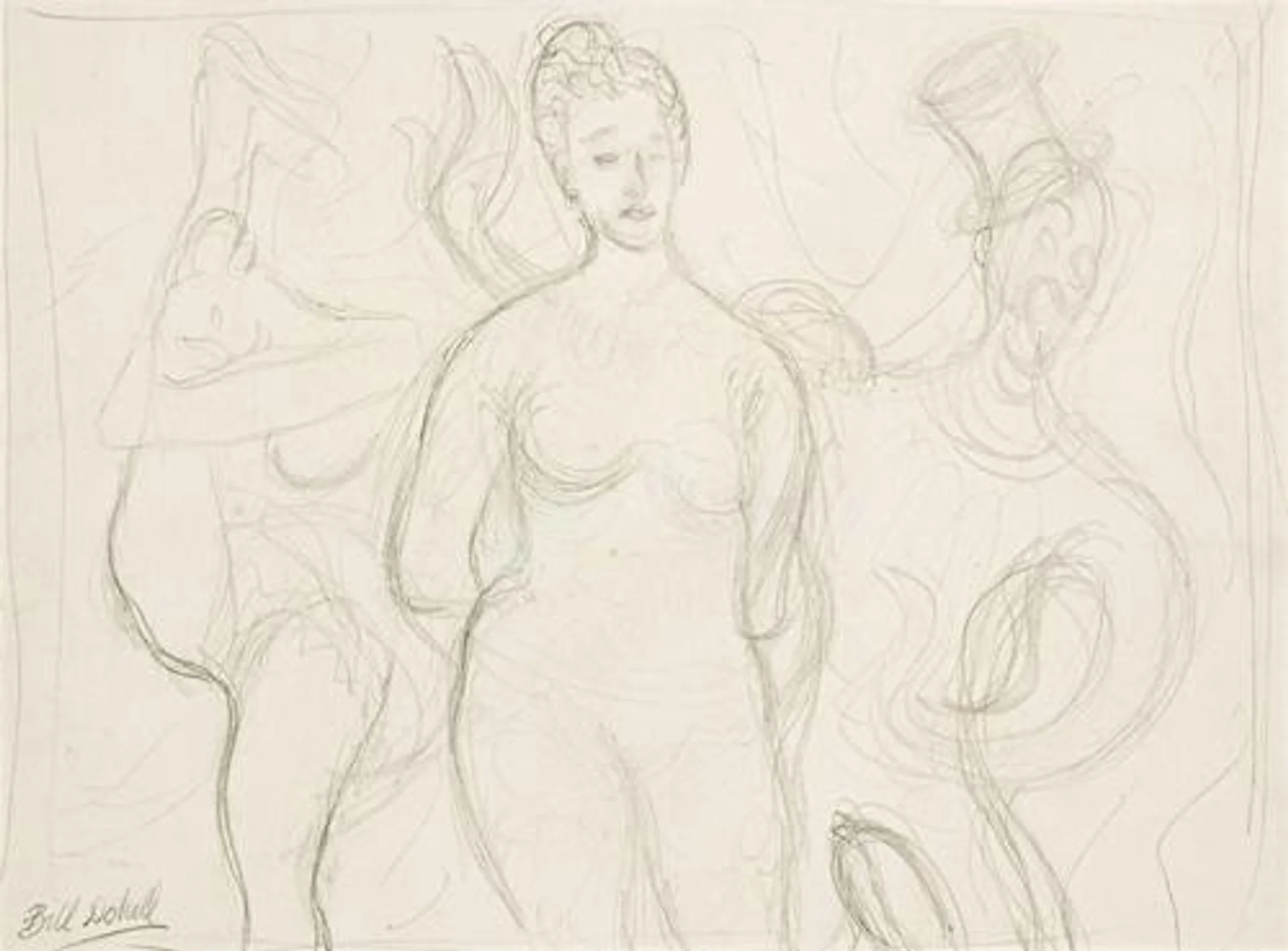 STUDY FOR ‘THE TATTOOED LADY’