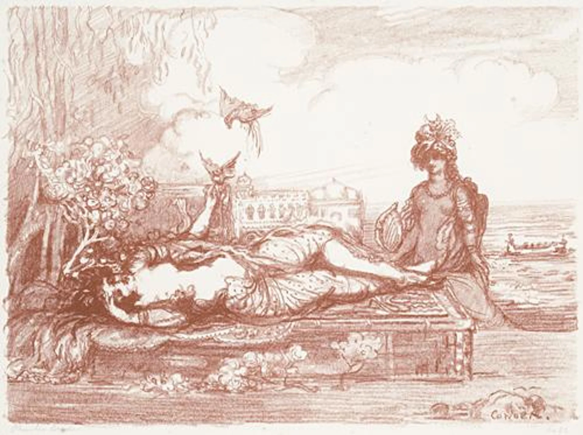 A DREAM OF ARABY 1904-06 (PLATE 6 FROM THE CARNIVAL SERIES)