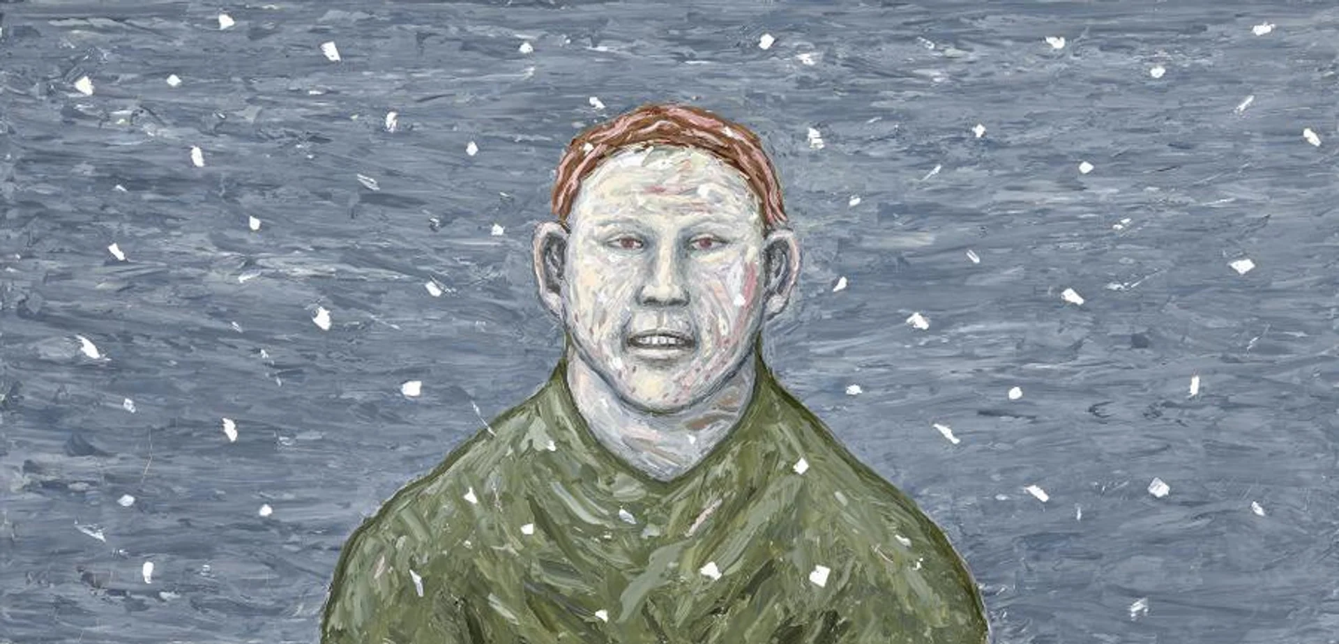 PAINTING, 2005 (FIGURE IN OLIVE JUMPER)