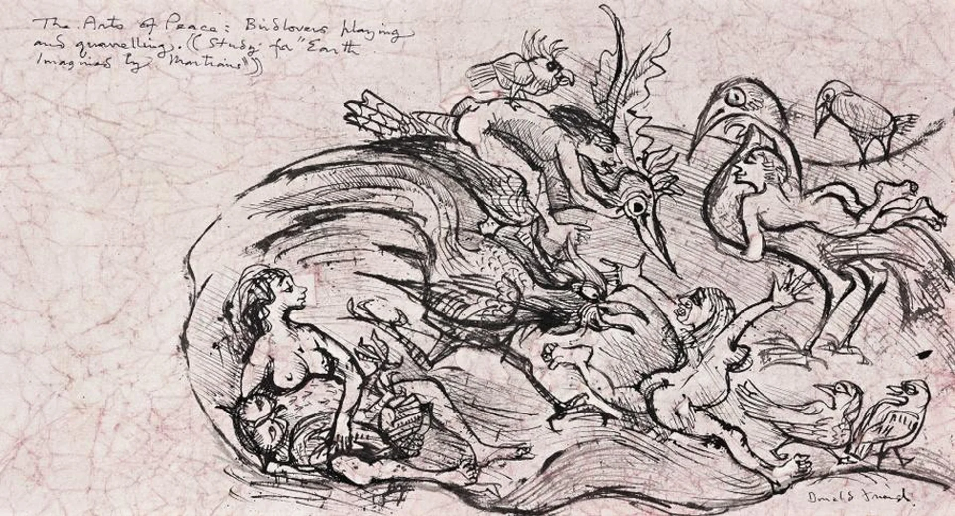 THE ARTS OF PEACE (STUDY FOR ‘EARTH IMAGINED BY MARTIANS’)