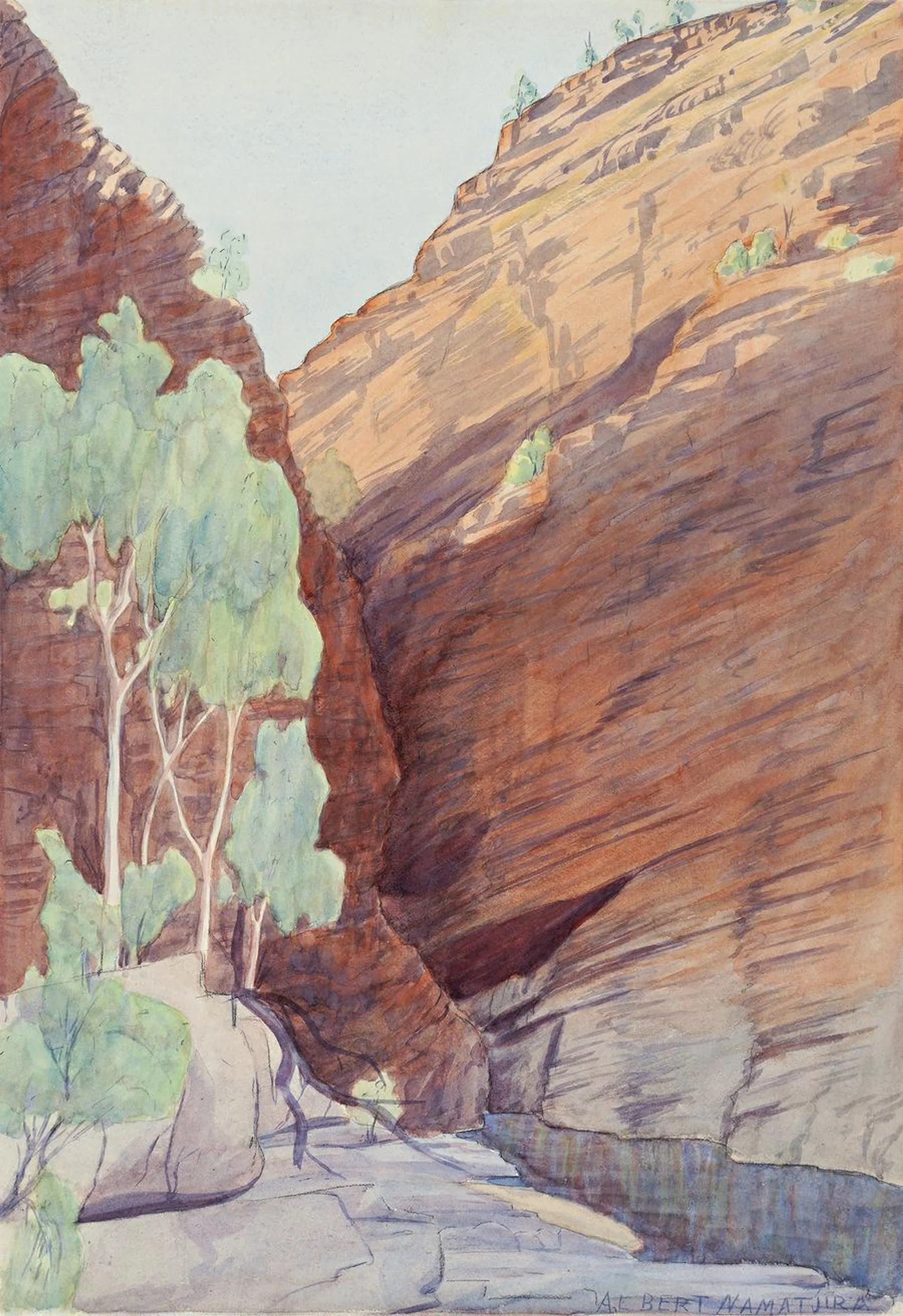 CENTRAL AUSTRALIAN GORGE AND ROCK POOL