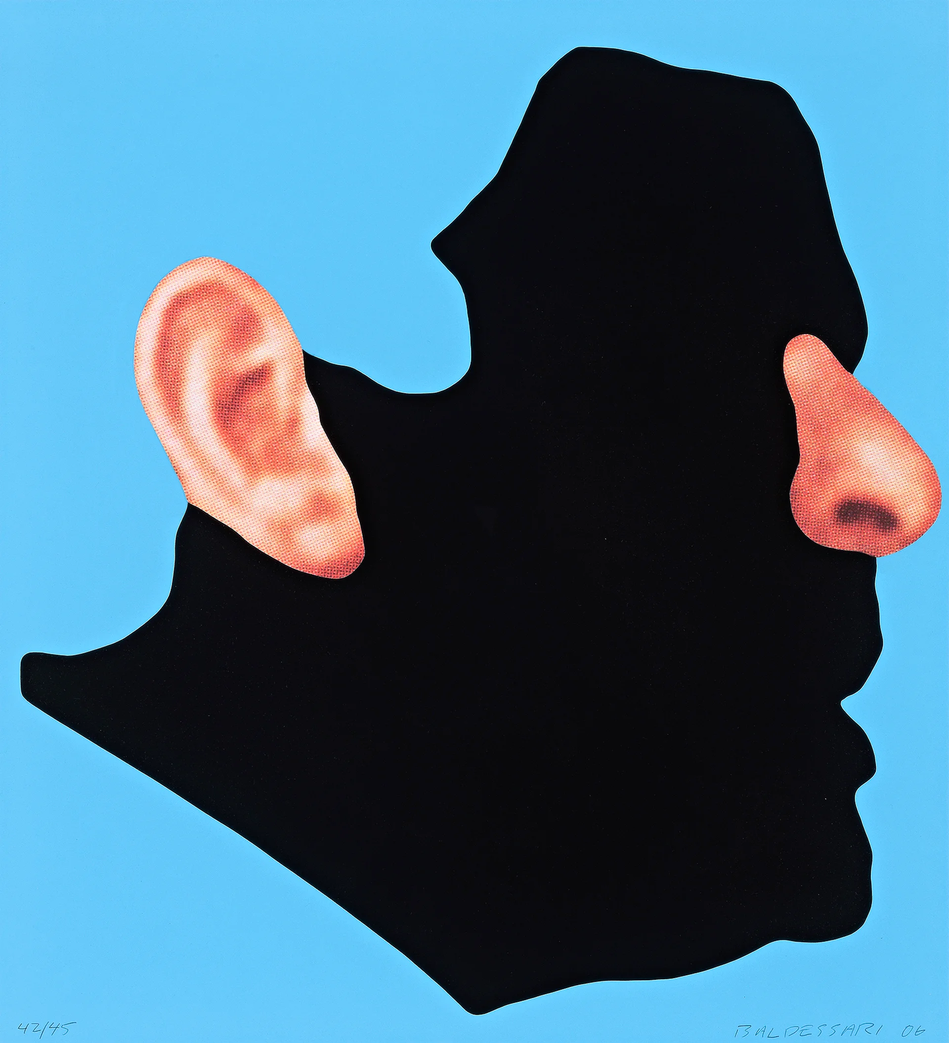 NOSES & EARS, ETC.: PROFILE WITH EAR AND NOSE (COLOR)