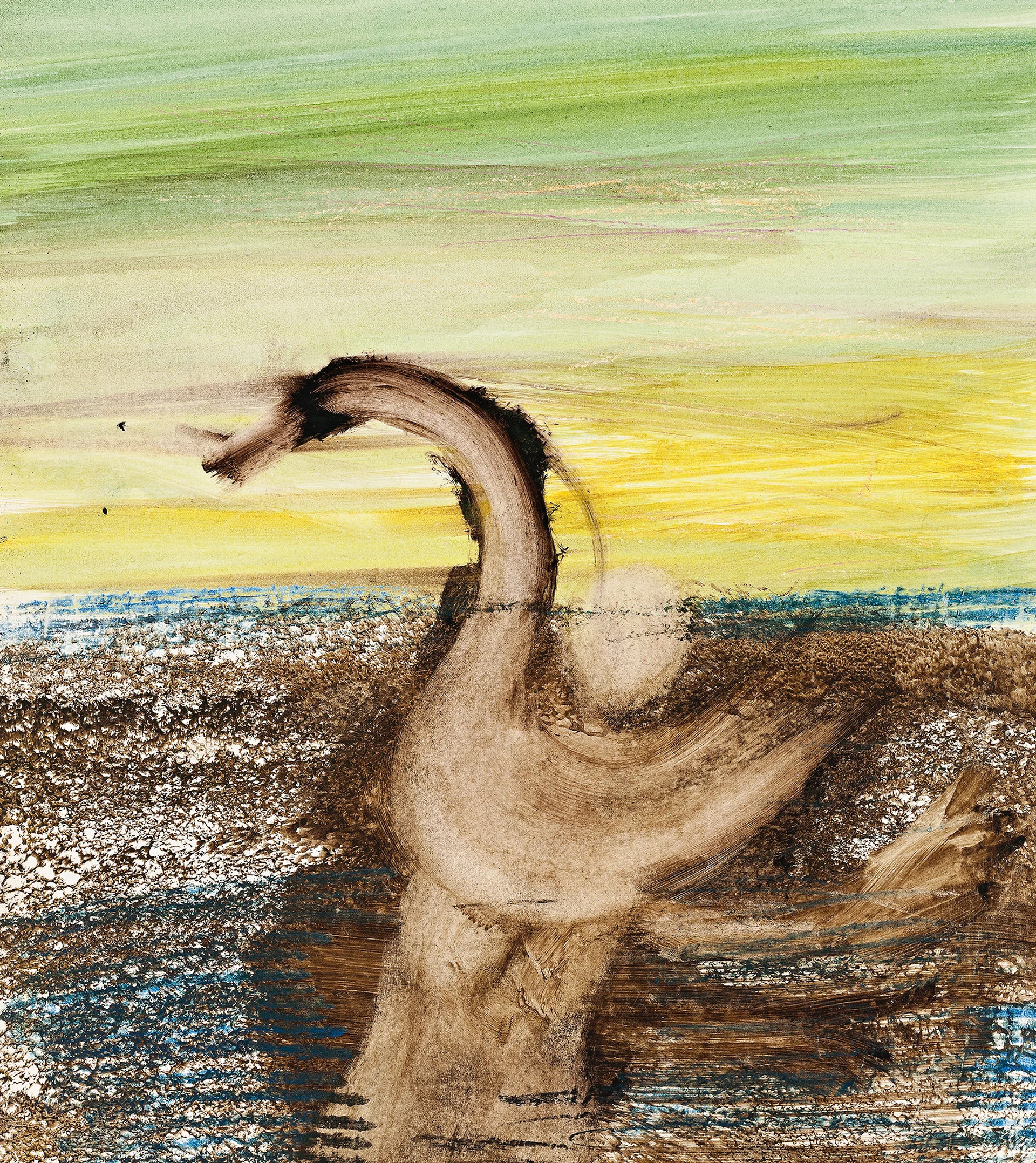 LEDA AND SWAN (GREEN LANDSCAPE)