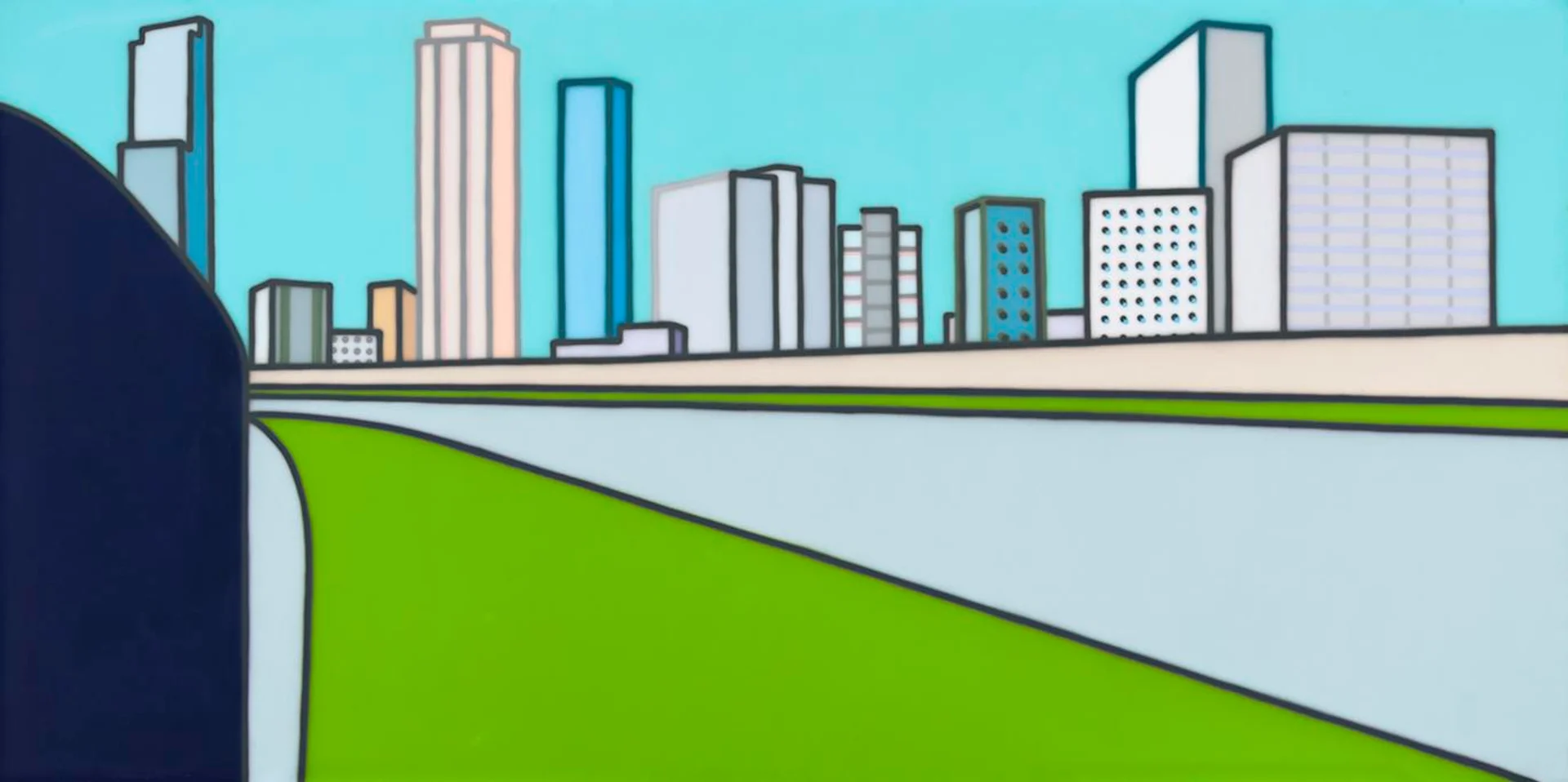 A FREEWAY PAINTING (EXIT)