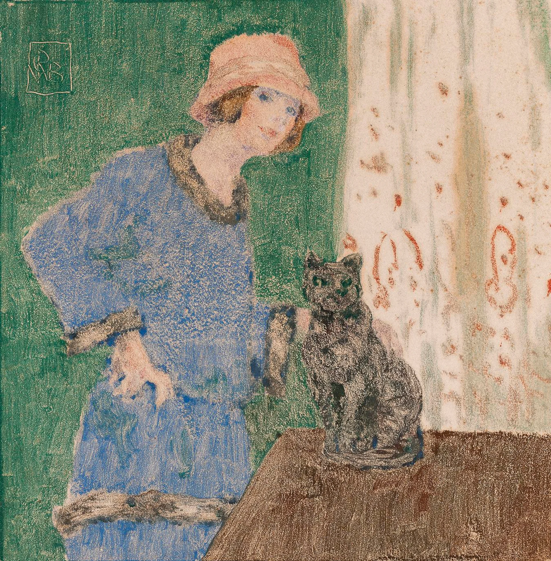 JEUNE FILLE EN BLEU
