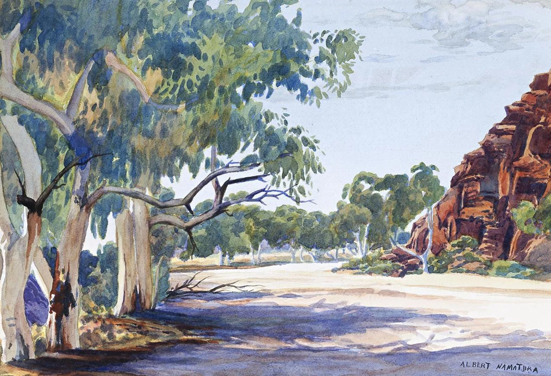 THE BEND OF THE TODD, HEAVITREE GAP