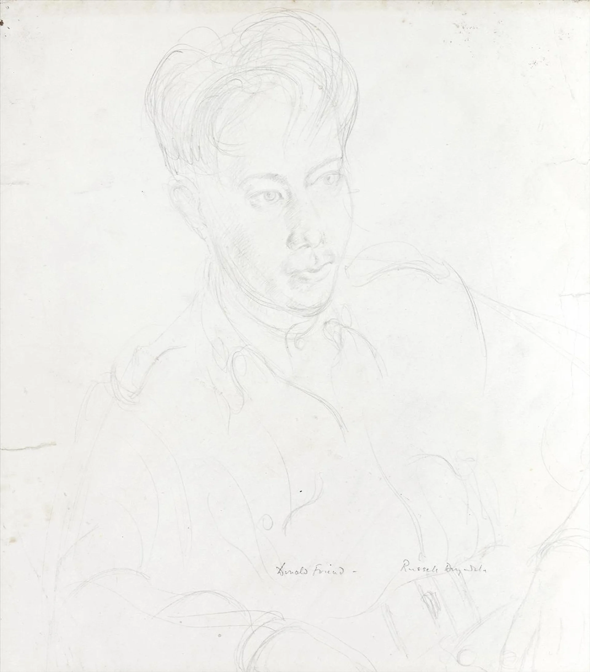 STUDY FOR PORTRAIT OF DONALD FRIEND