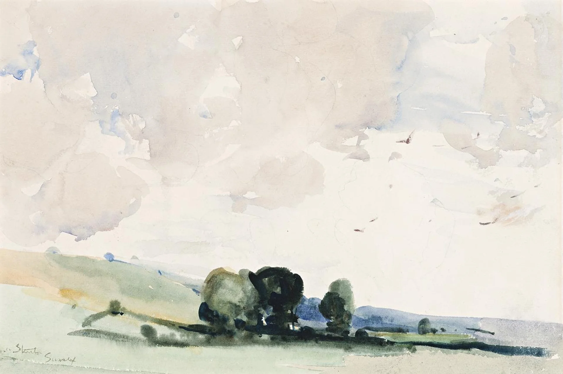 WINDY DAY, SUSSEX