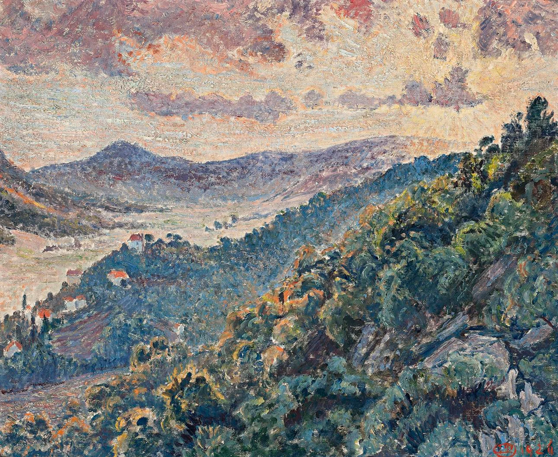 SOLEIL COUCHANT, BORMES (MONT DES ROSES)