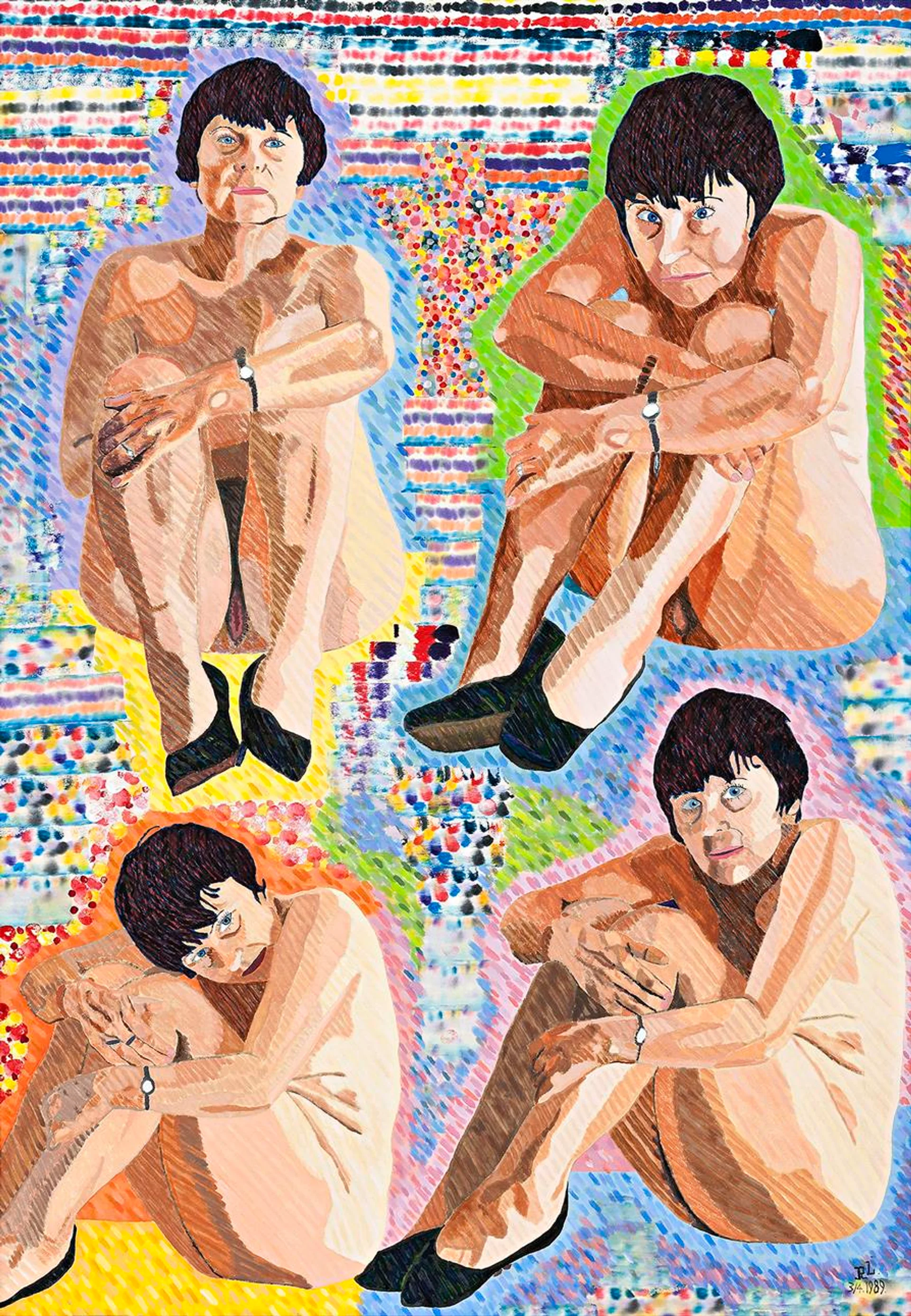 FOUR SEATED PATS