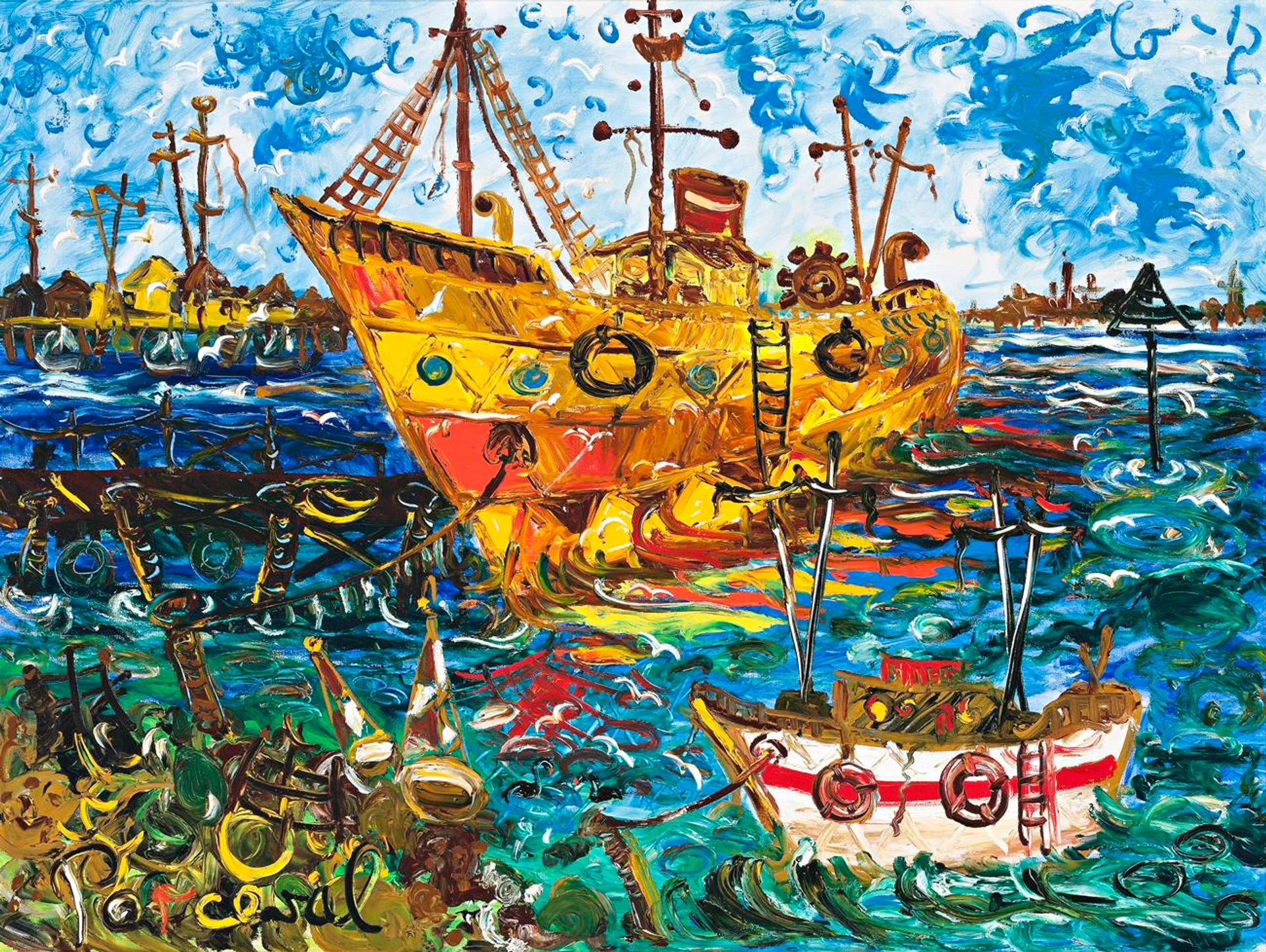 THE OLD BOAT AT PORT MELBOURNE