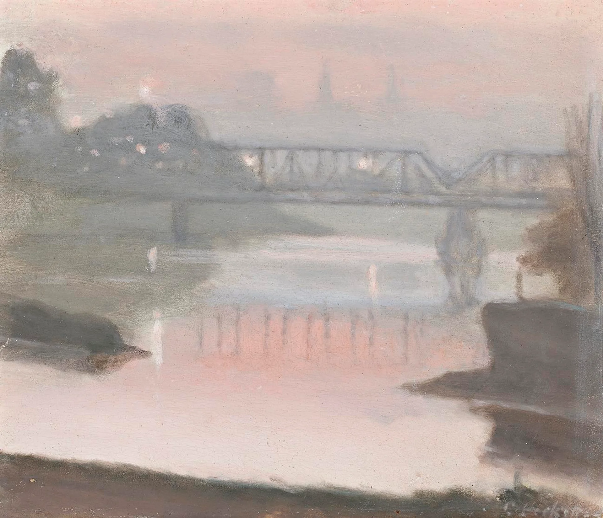 THE YARRA, SUNSET