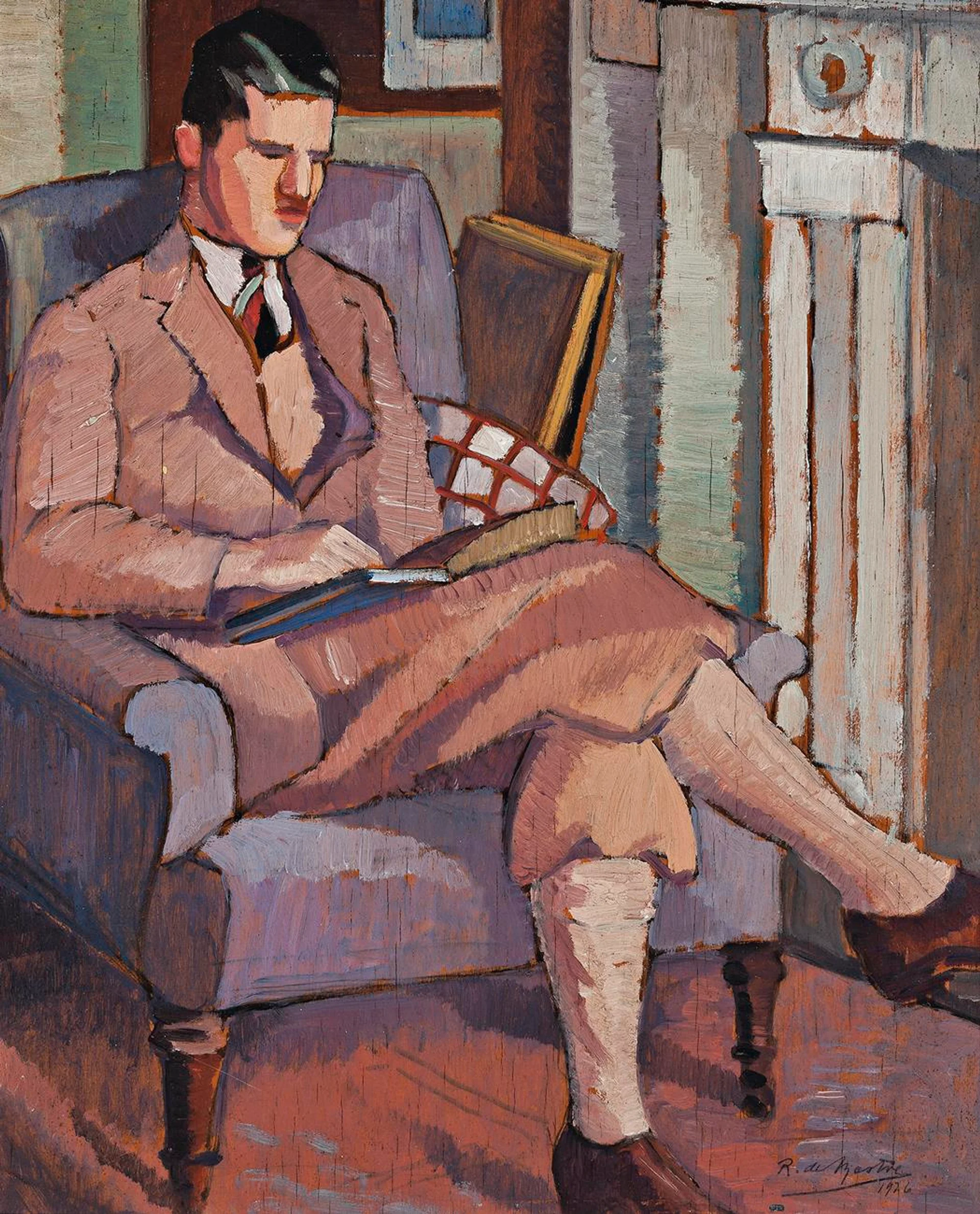 MAN READING (PORTRAIT OF G. DAVIS)