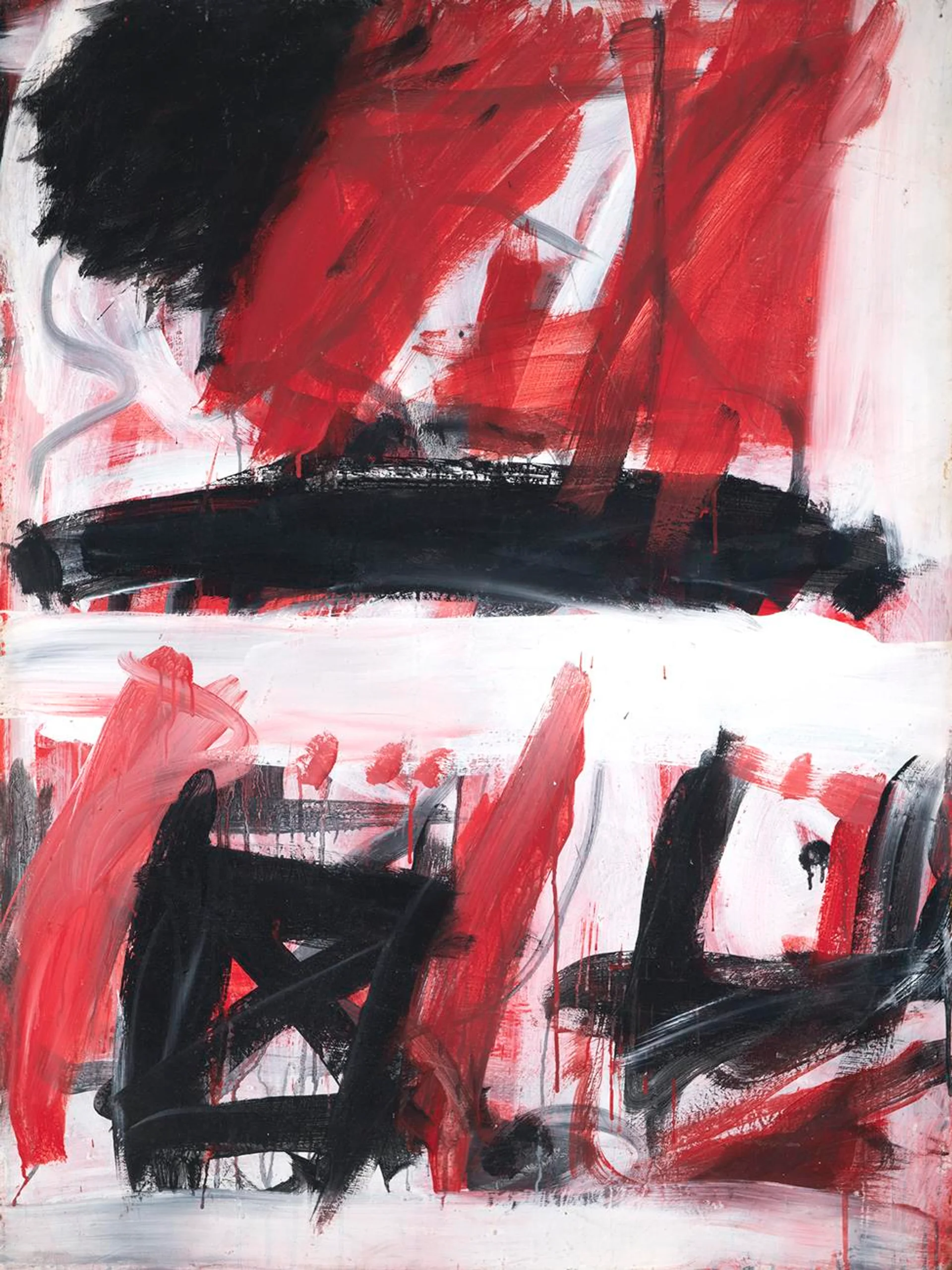 UNTITLED (RED, BLACK AND WHITE)