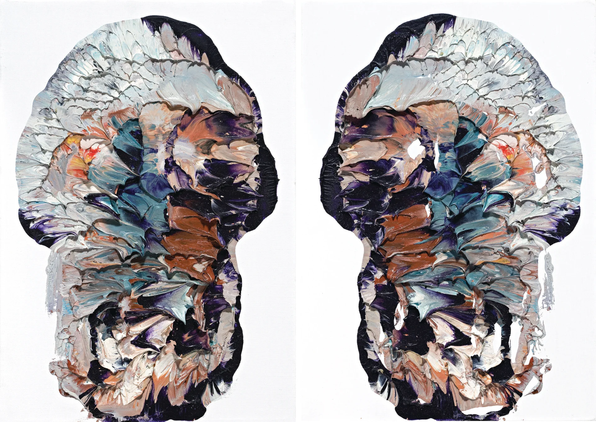 SKULL, RORSCHACH #4, DIPTYCH