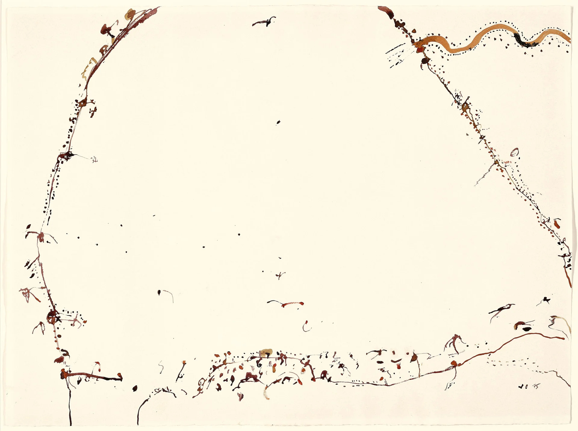COOPER FLOWING INTO LAKE EYRE