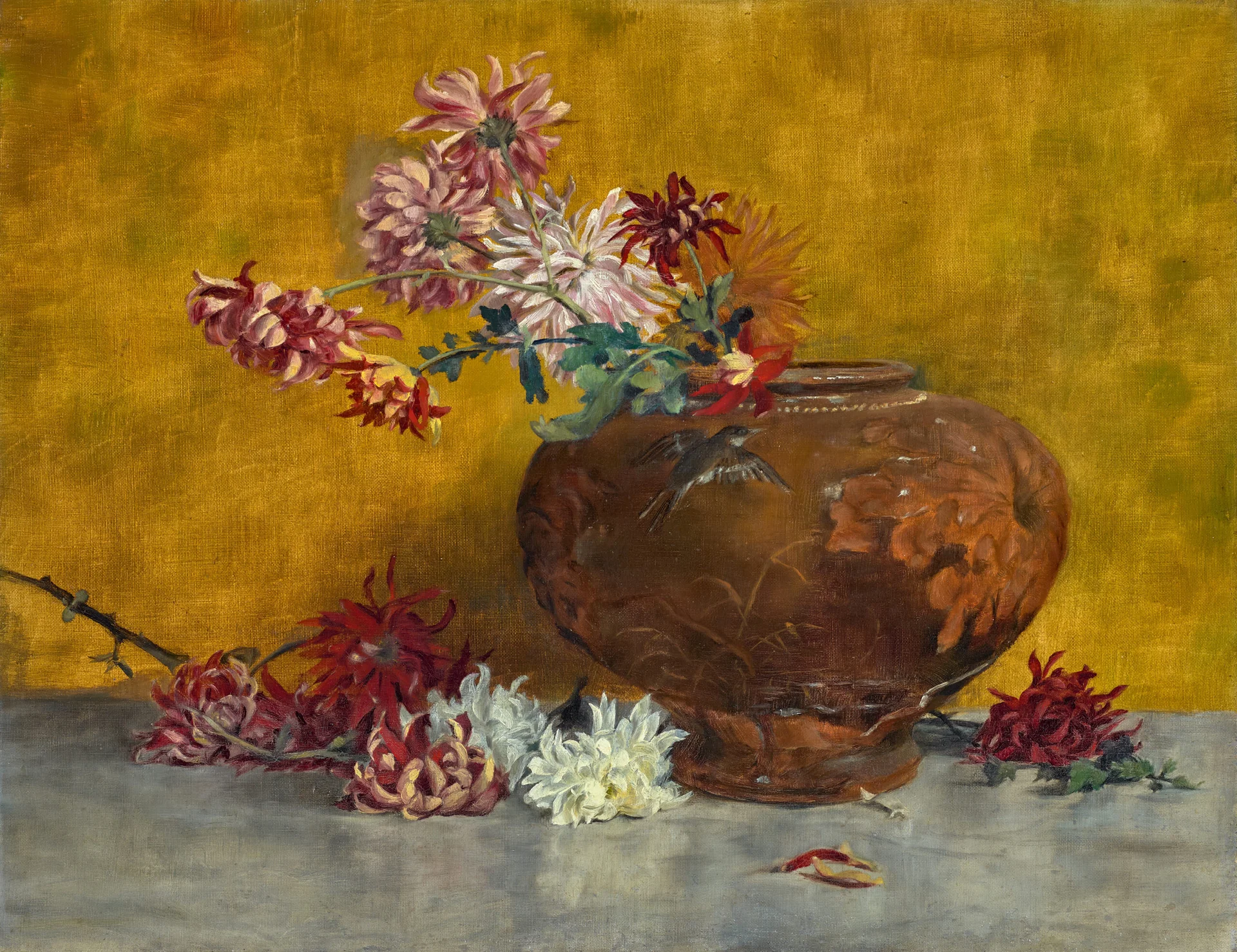 STILL LIFE WITH ORIENTAL VASE