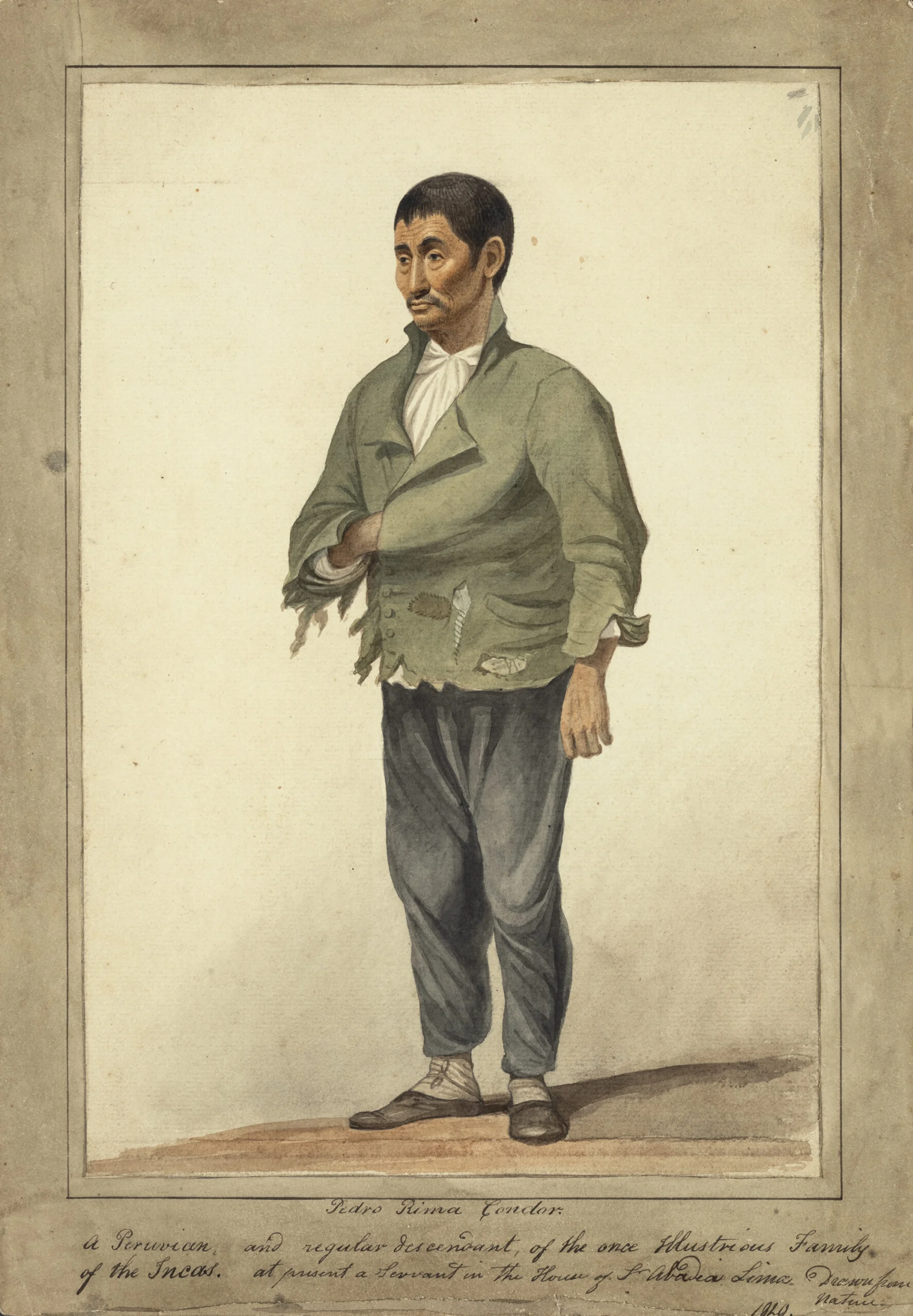 PEDRO RIMA CONDOR. A PERUVIAN, AND REGULAR DESCENDANT, OF THE ONCE ILLUSTRIOUS FAMILY OF THE INCAS
