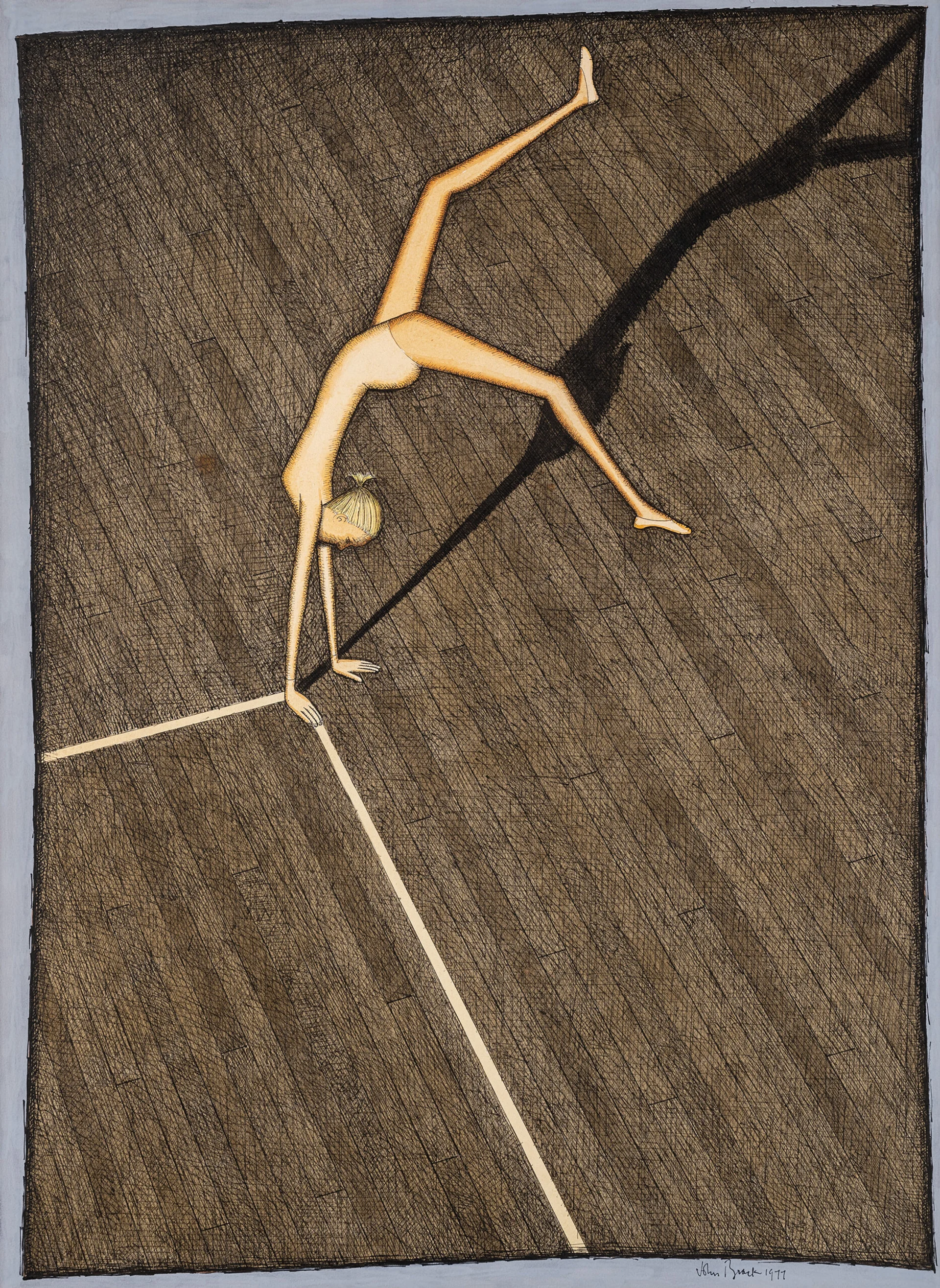ONE BALANCING GIRL
