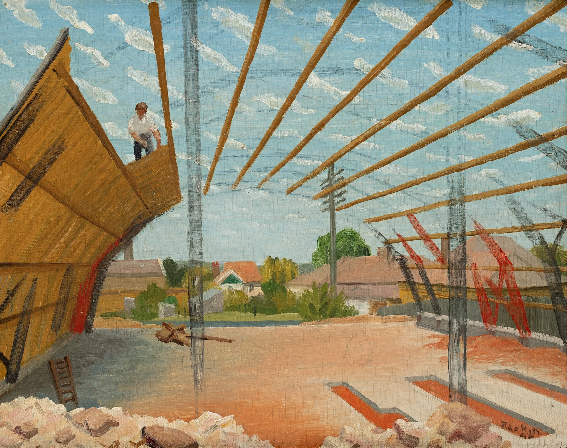 CONSTRUCTION OF A HANGAR